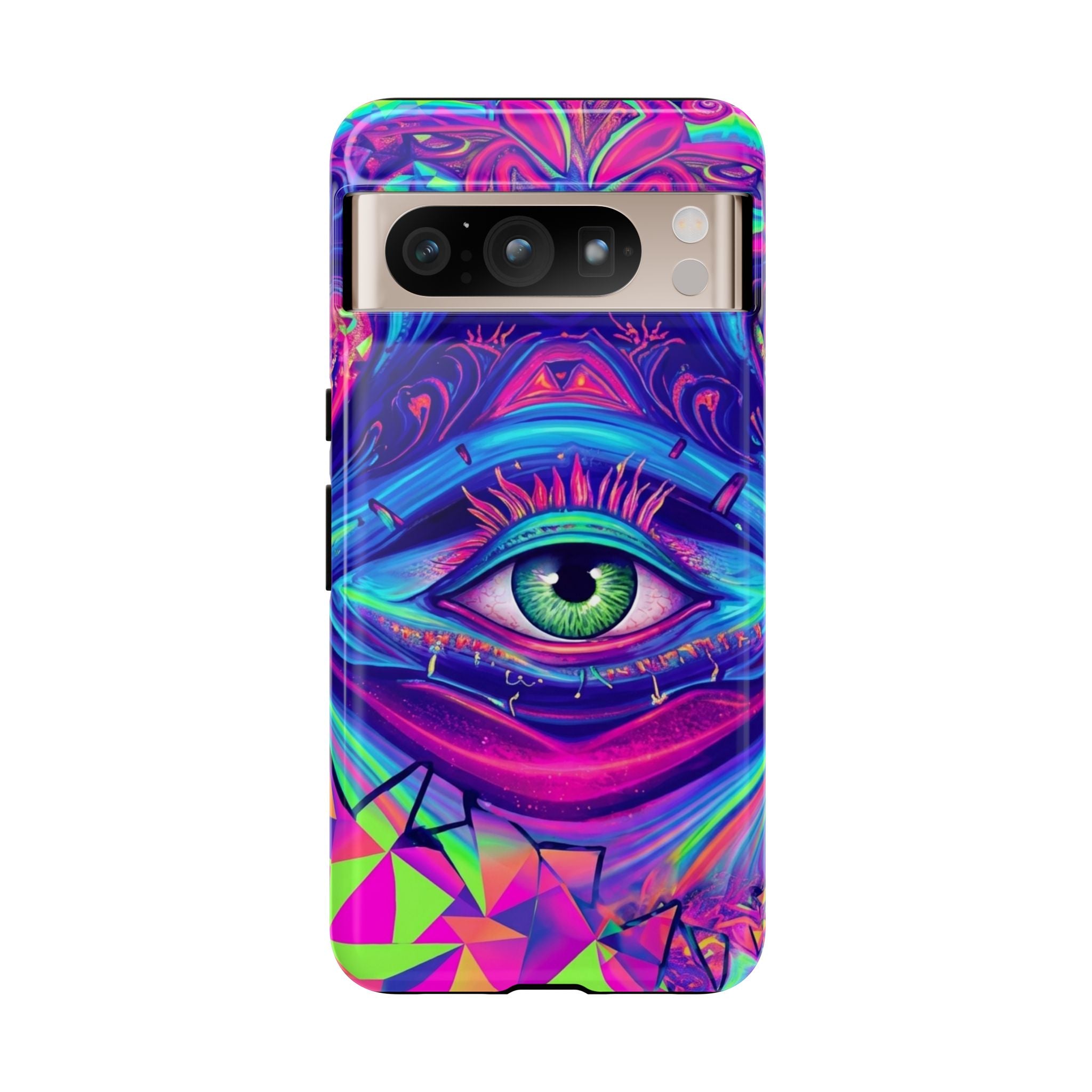 Psychedelic Third Eye Phone Case — Vibrant Retro Trippy Protective Cover