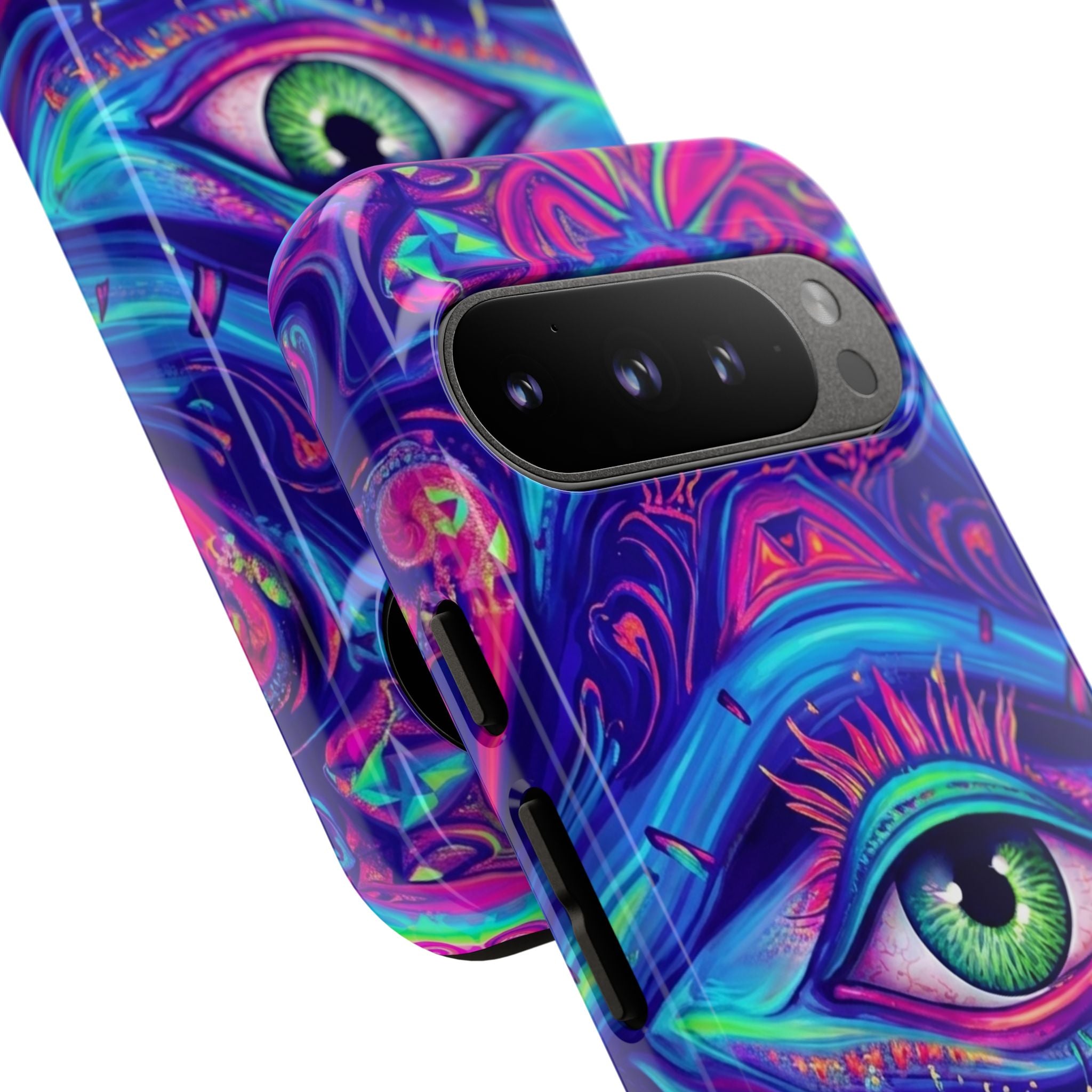 Psychedelic Third Eye Phone Case — Vibrant Retro Trippy Protective Cover