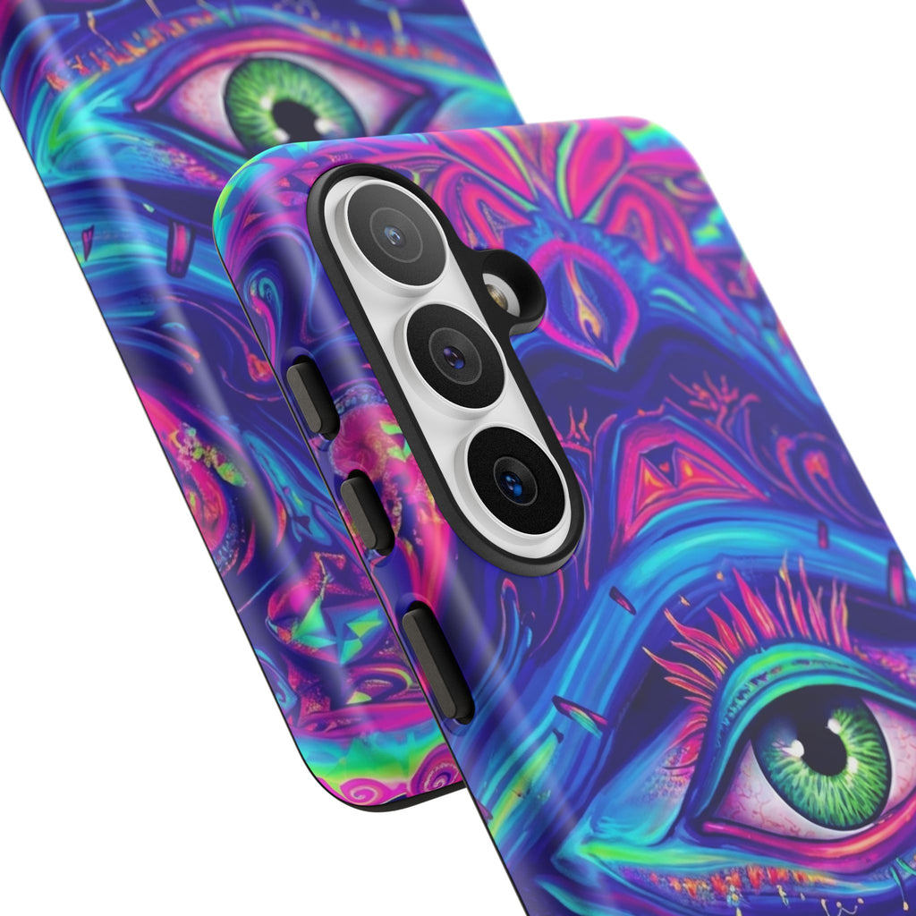 Psychedelic Third Eye Phone Case — Vibrant Retro Trippy Protective Cover