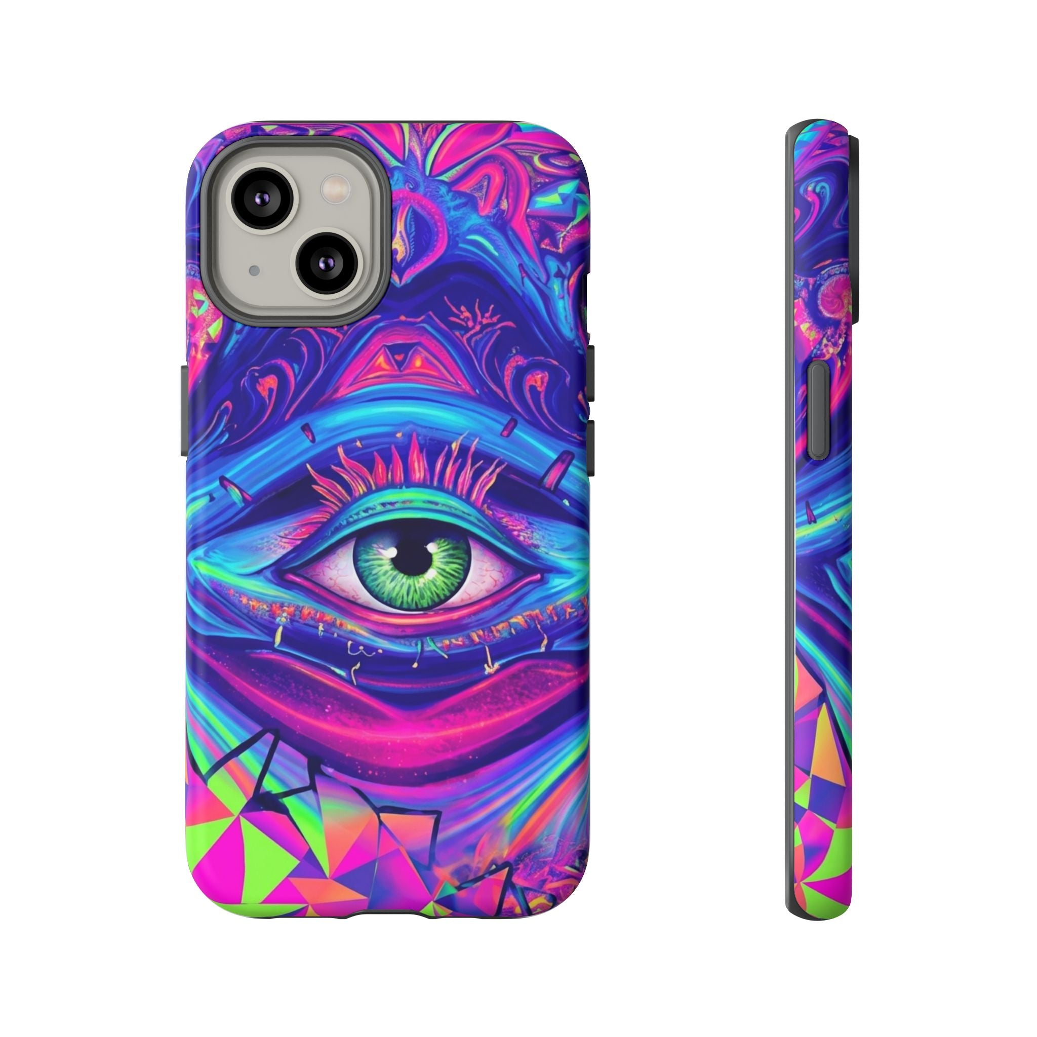 Psychedelic Third Eye Phone Case — Vibrant Retro Trippy Protective Cover