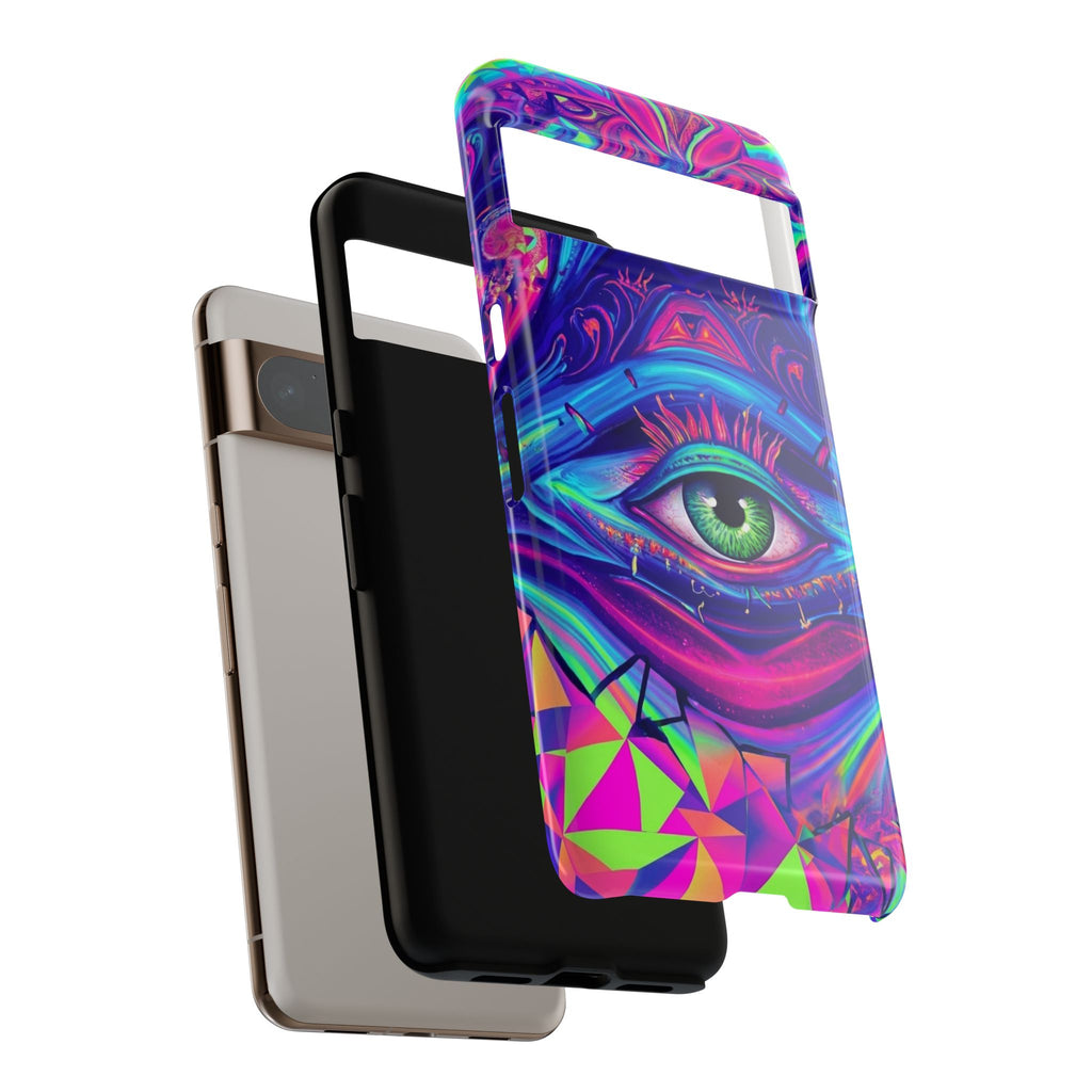Psychedelic Third Eye Phone Case — Vibrant Retro Trippy Protective Cover