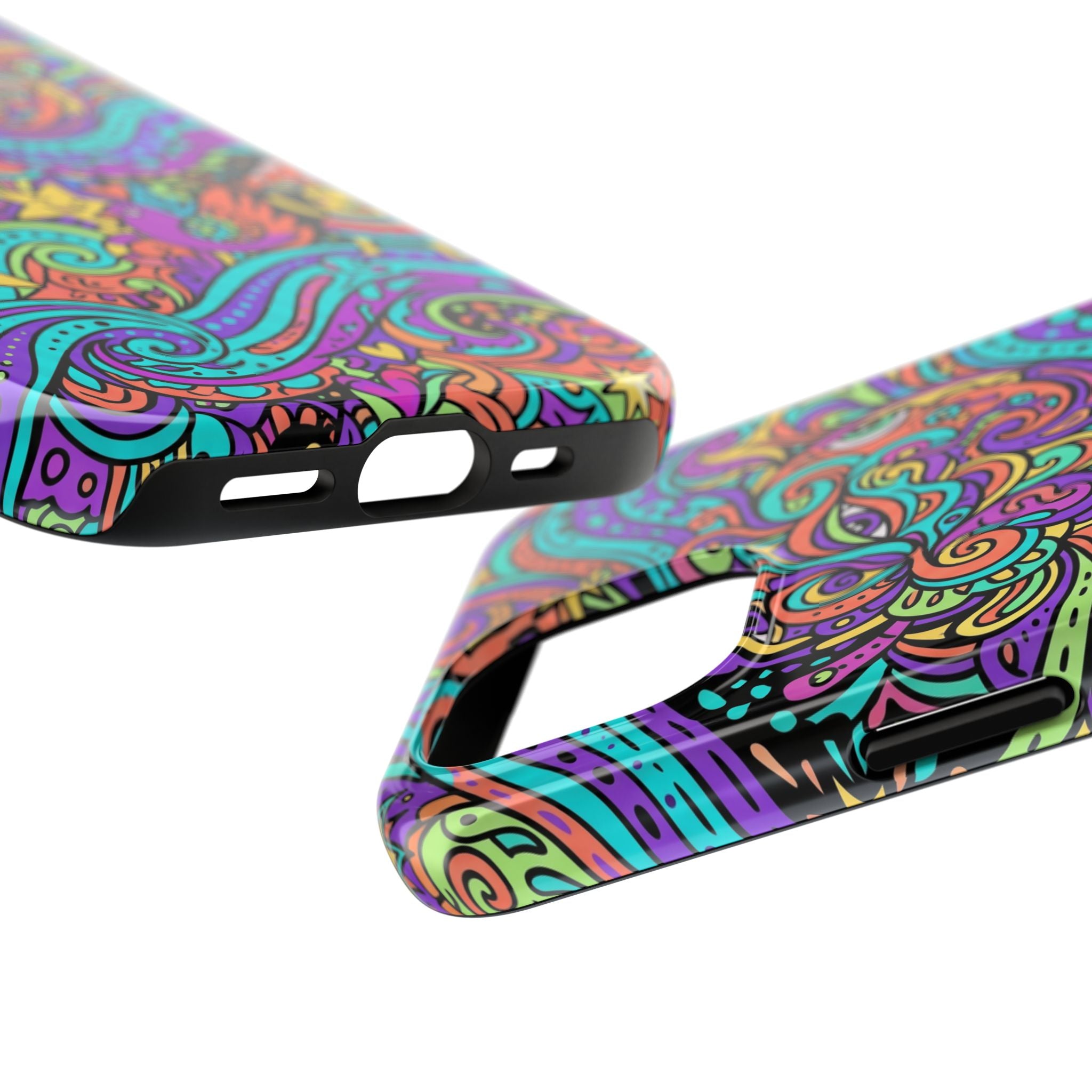 Psychedelic Doodle Wave | Tough Phone Cases