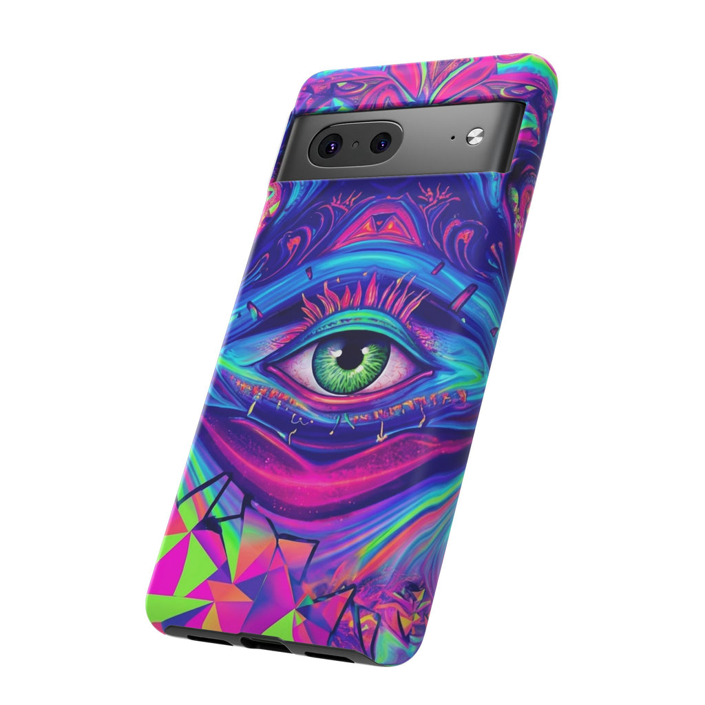 Psychedelic Third Eye Phone Case — Vibrant Retro Trippy Protective Cover