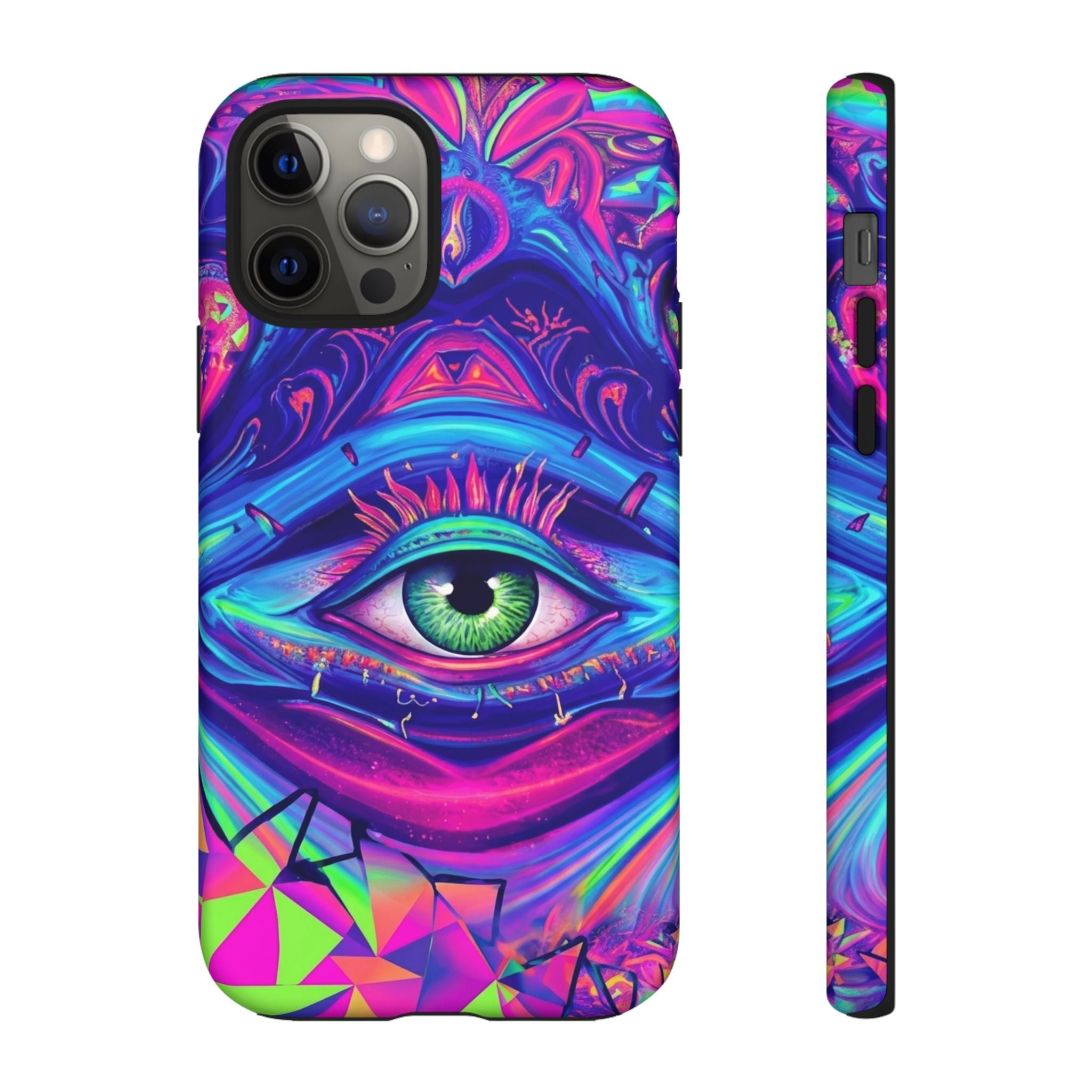 Psychedelic Third Eye Phone Case — Vibrant Retro Trippy Protective Cover
