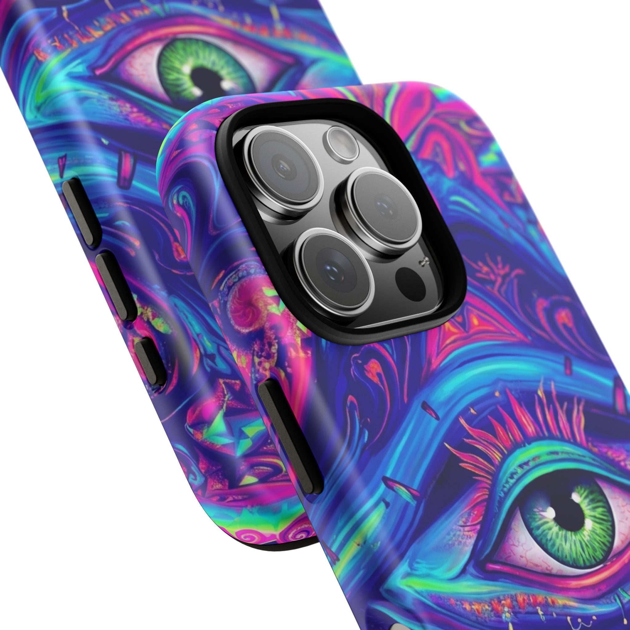 Psychedelic Third Eye Phone Case — Vibrant Retro Trippy Protective Cover