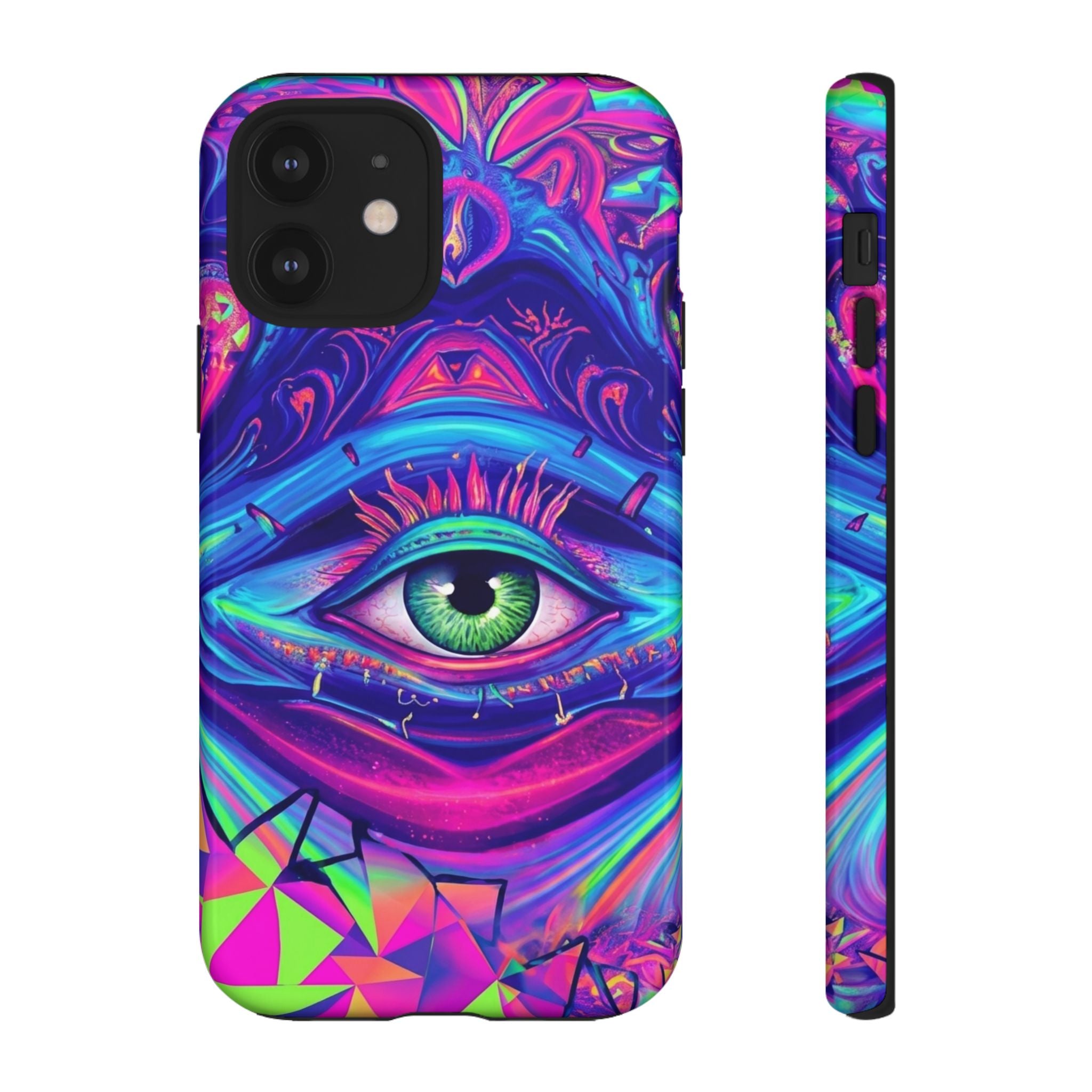 Psychedelic Third Eye Phone Case — Vibrant Retro Trippy Protective Cover
