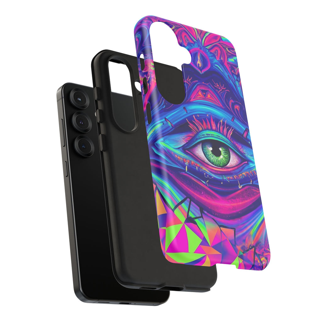 Psychedelic Third Eye Phone Case — Vibrant Retro Trippy Protective Cover