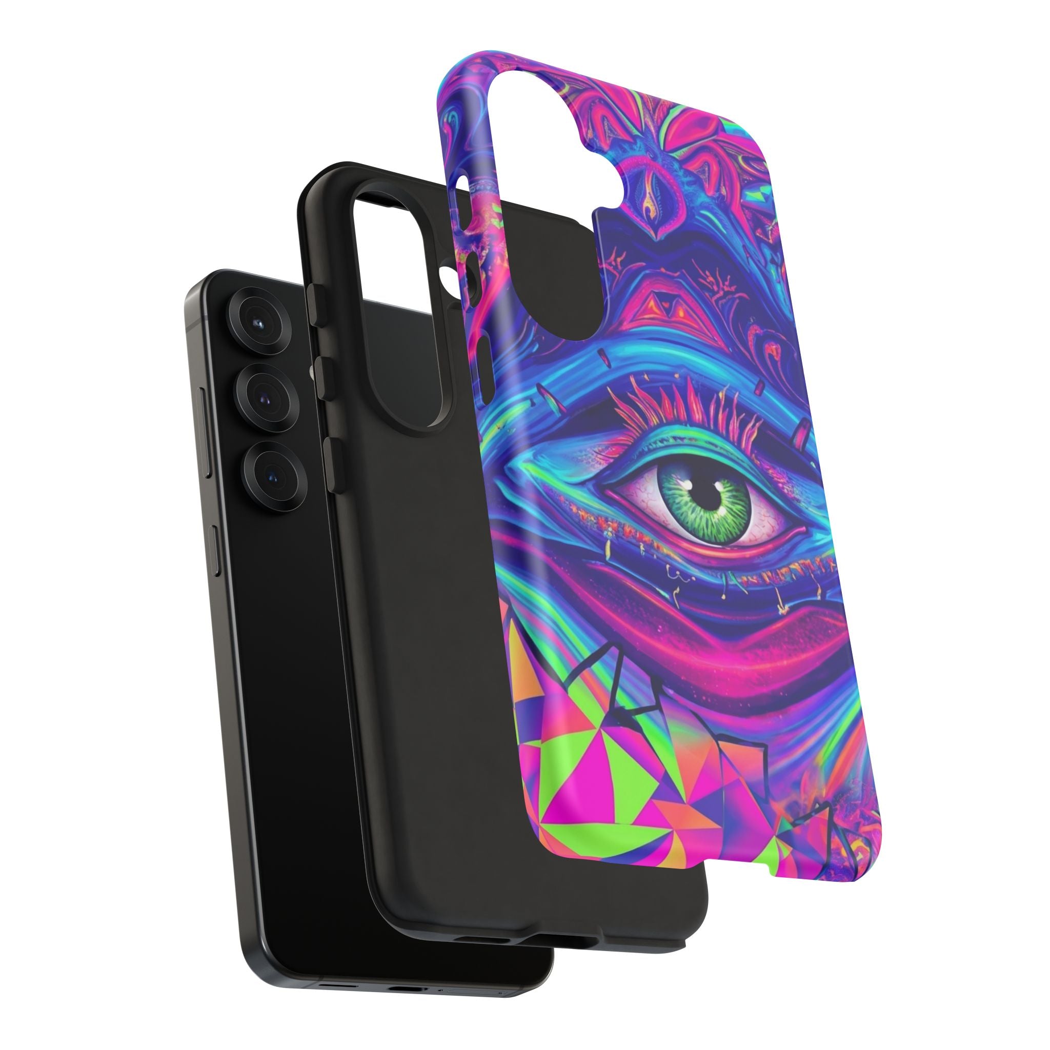 Psychedelic Third Eye Phone Case — Vibrant Retro Trippy Protective Cover