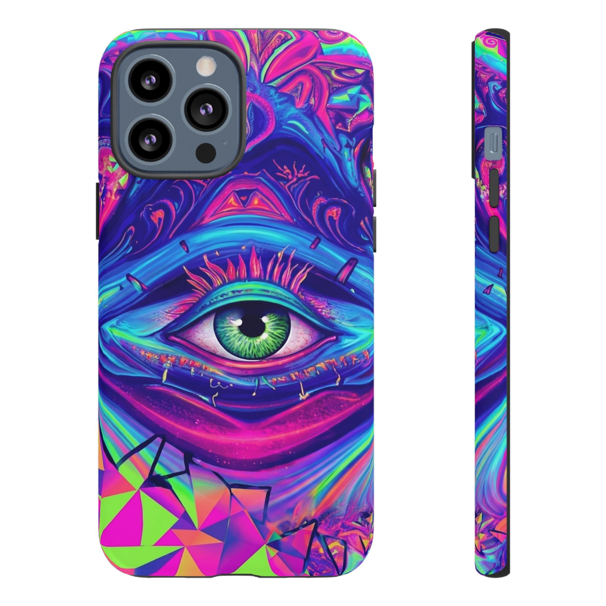 Psychedelic Third Eye Phone Case — Vibrant Retro Trippy Protective Cover