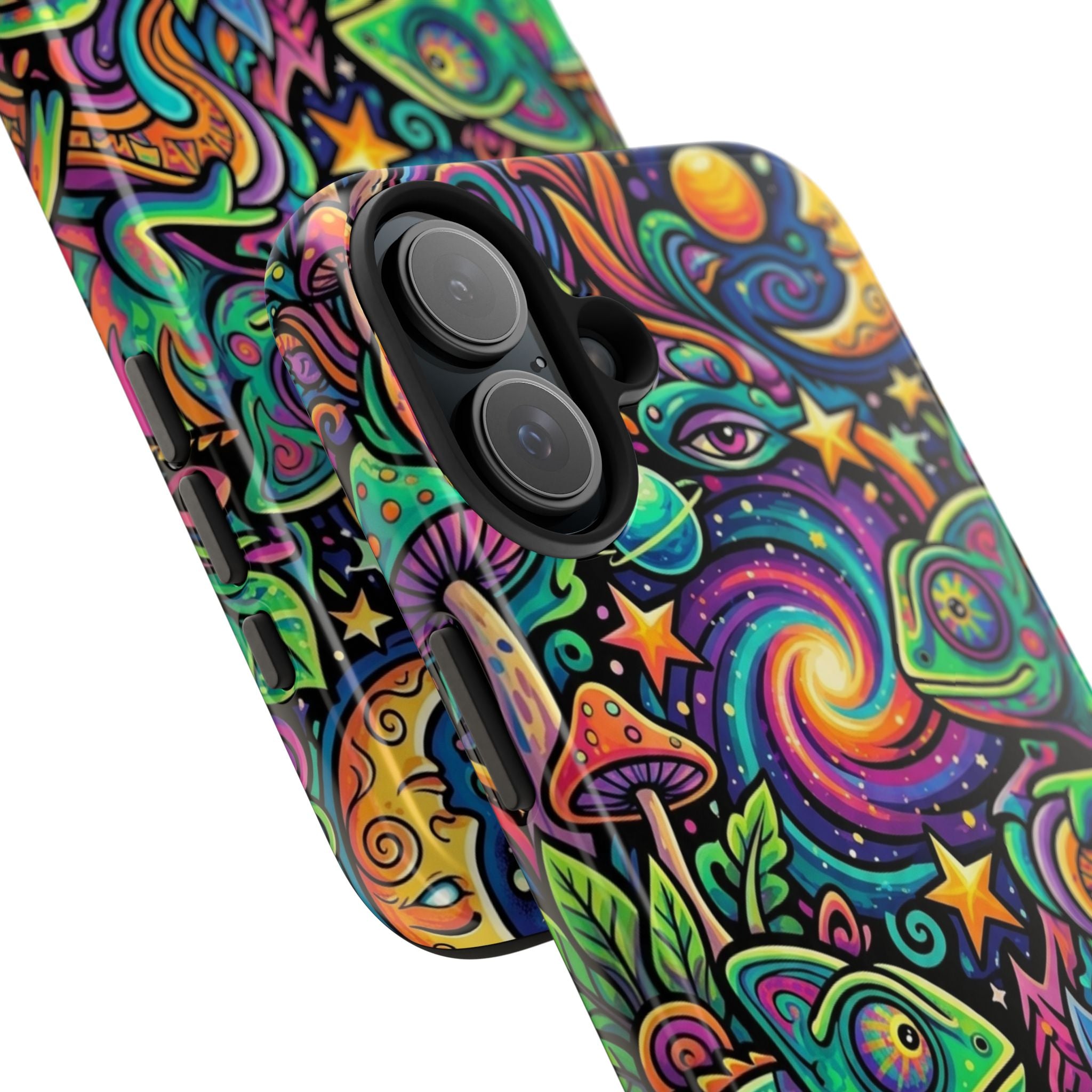 Psychedelic Chameleon Swirl Tough Phone Case