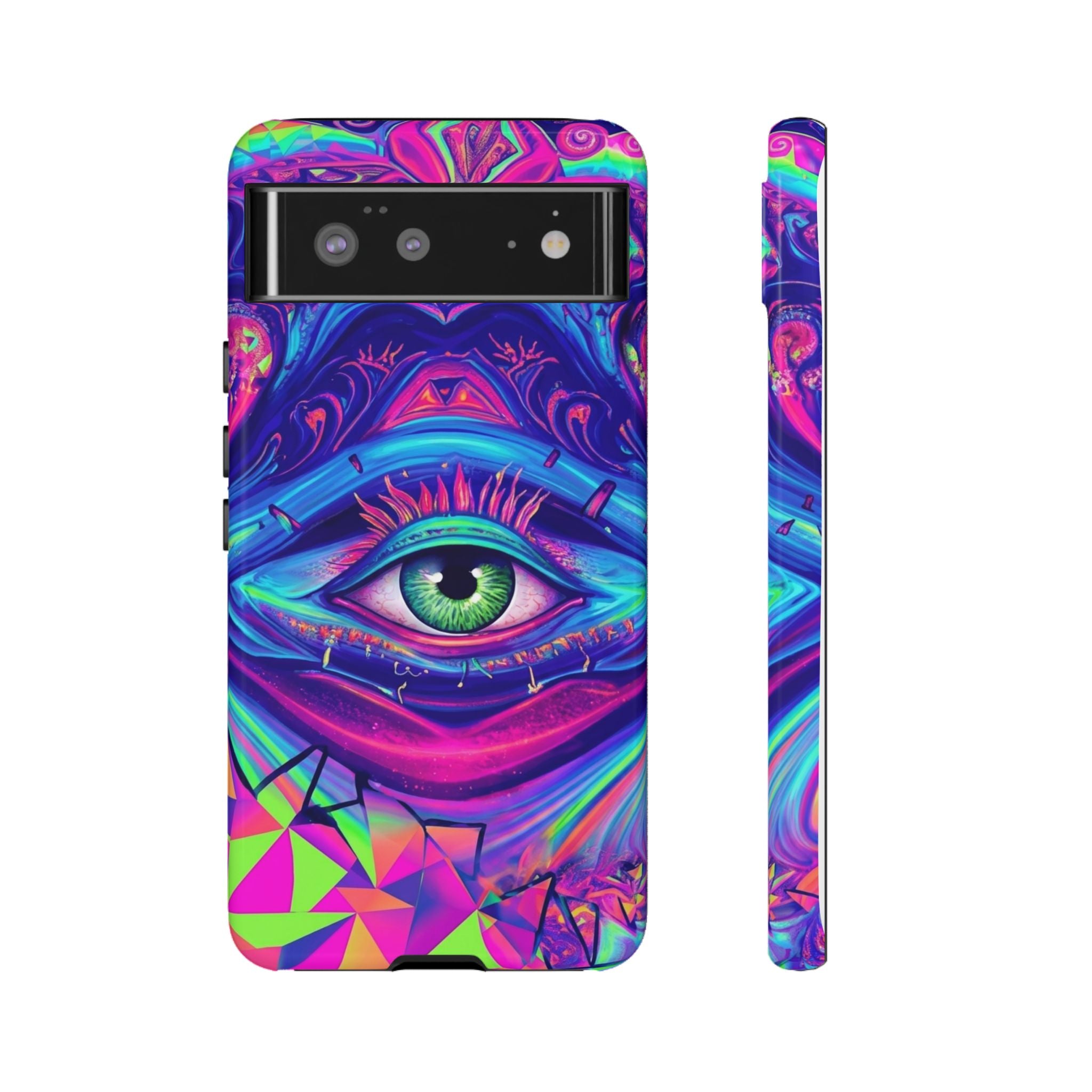 Psychedelic Third Eye Phone Case — Vibrant Retro Trippy Protective Cover