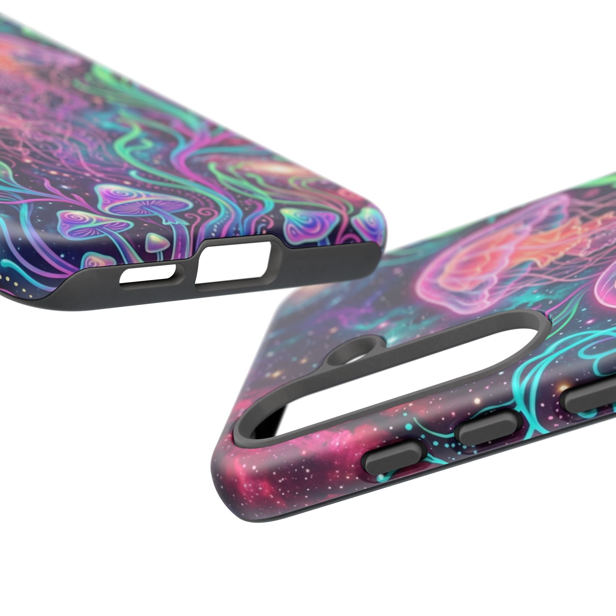 Jellyfish Galaxy Phone Case – Neon Sea Mushroom Tough Case