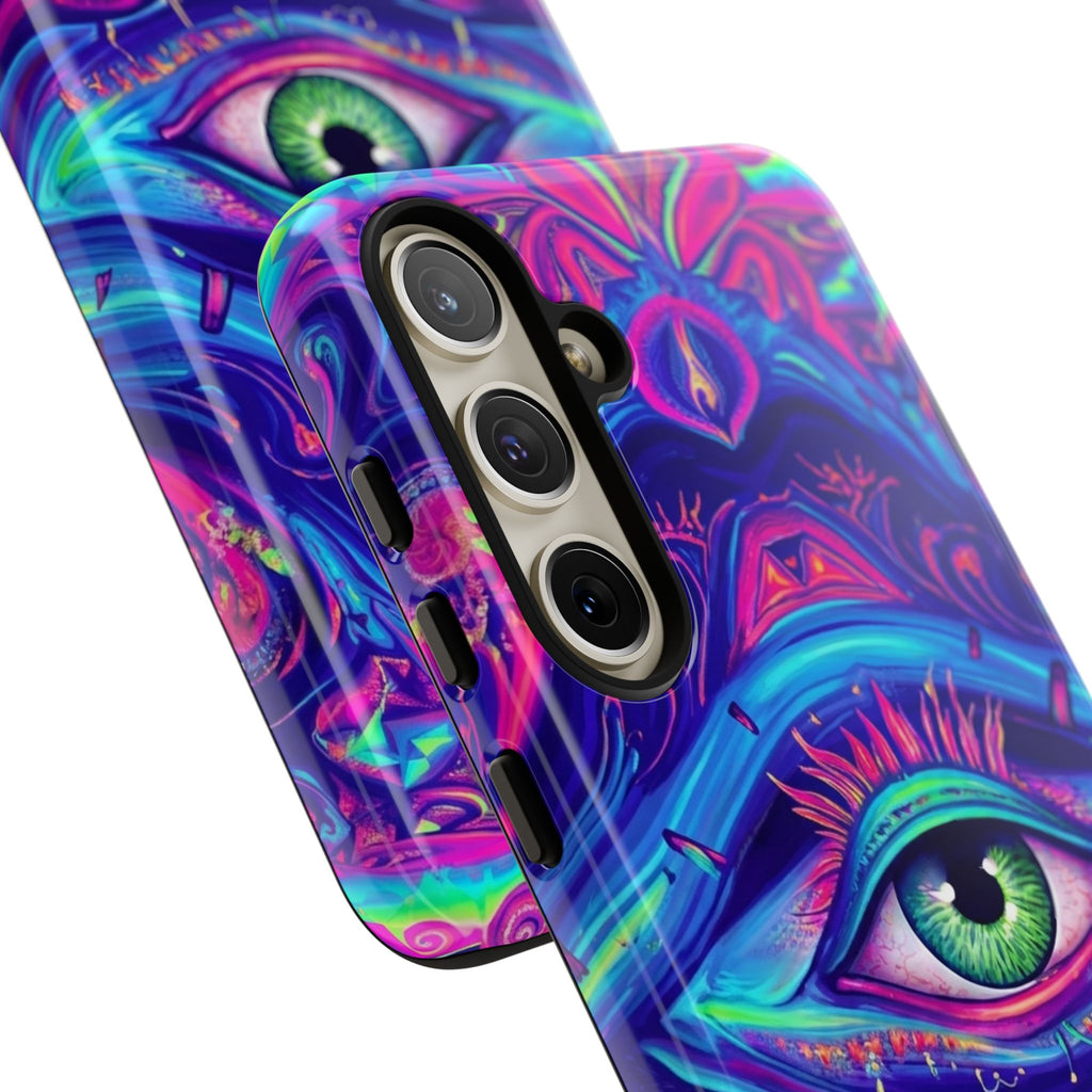 Psychedelic Third Eye Phone Case — Vibrant Retro Trippy Protective Cover