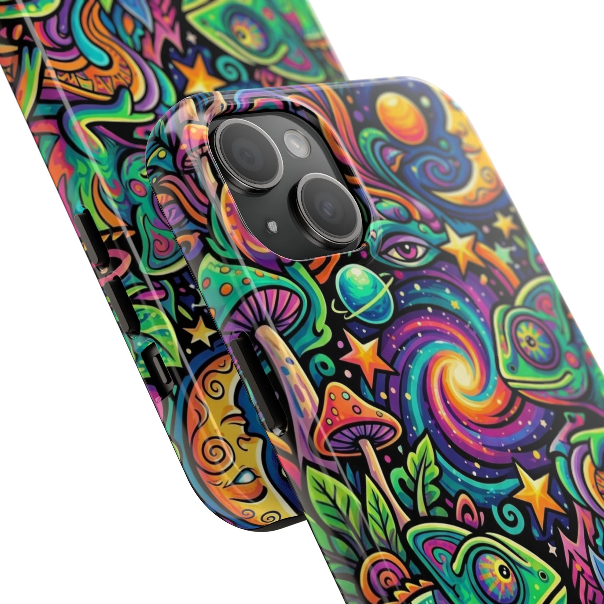 Psychedelic Chameleon Swirl Tough Phone Case