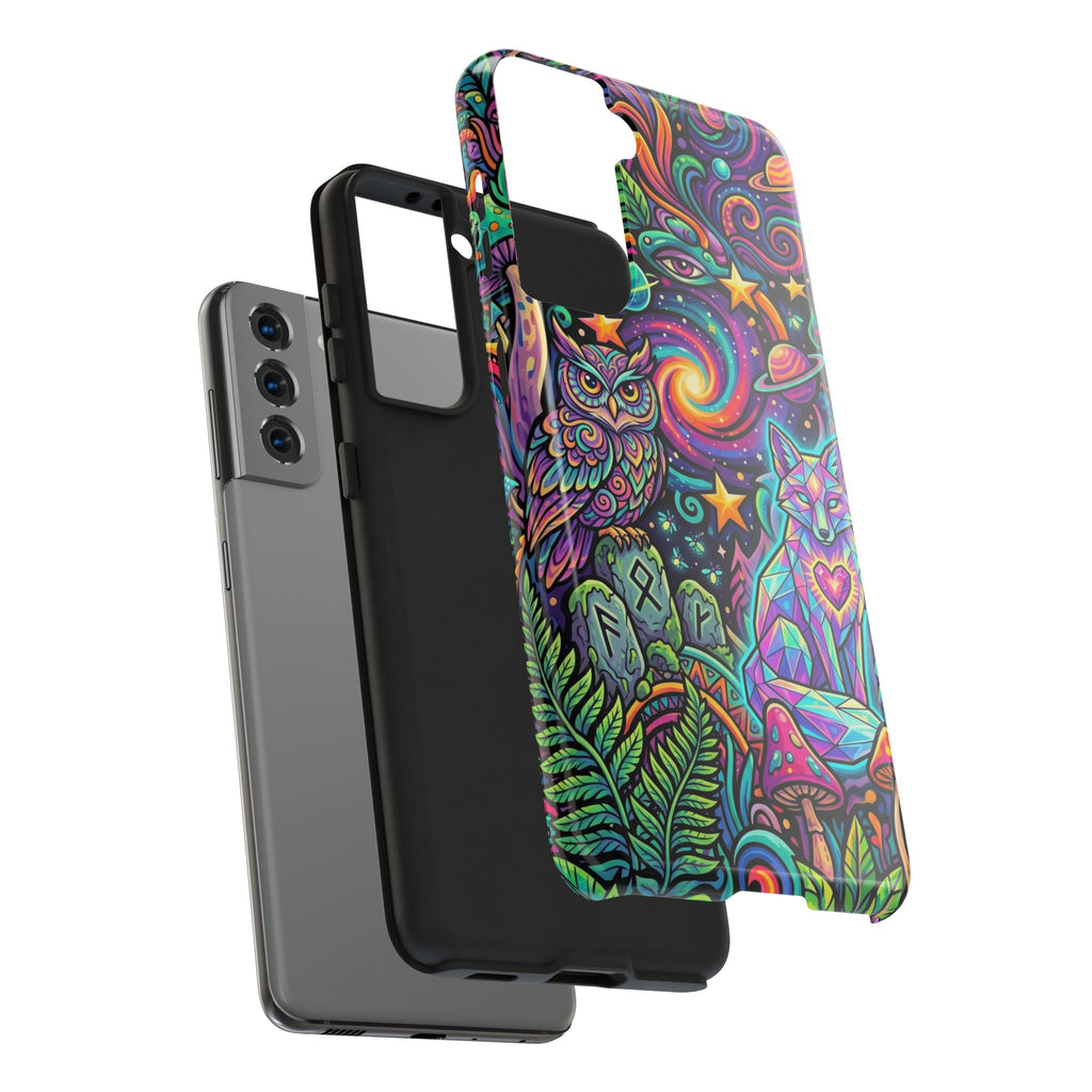 Psychedelic Owl/Wolf Tough Phone Cases