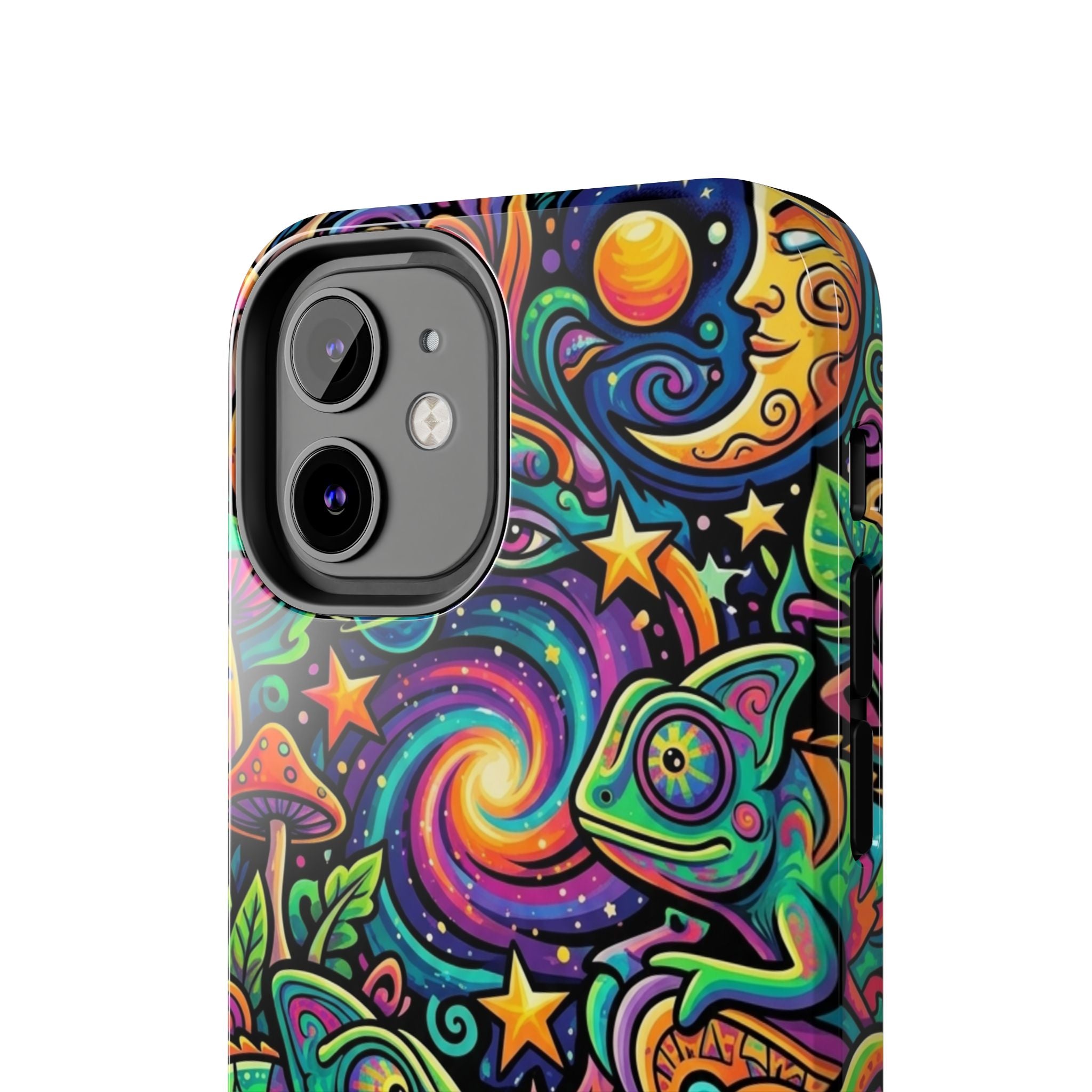 Psychedelic Chameleon Swirl Tough Phone Case