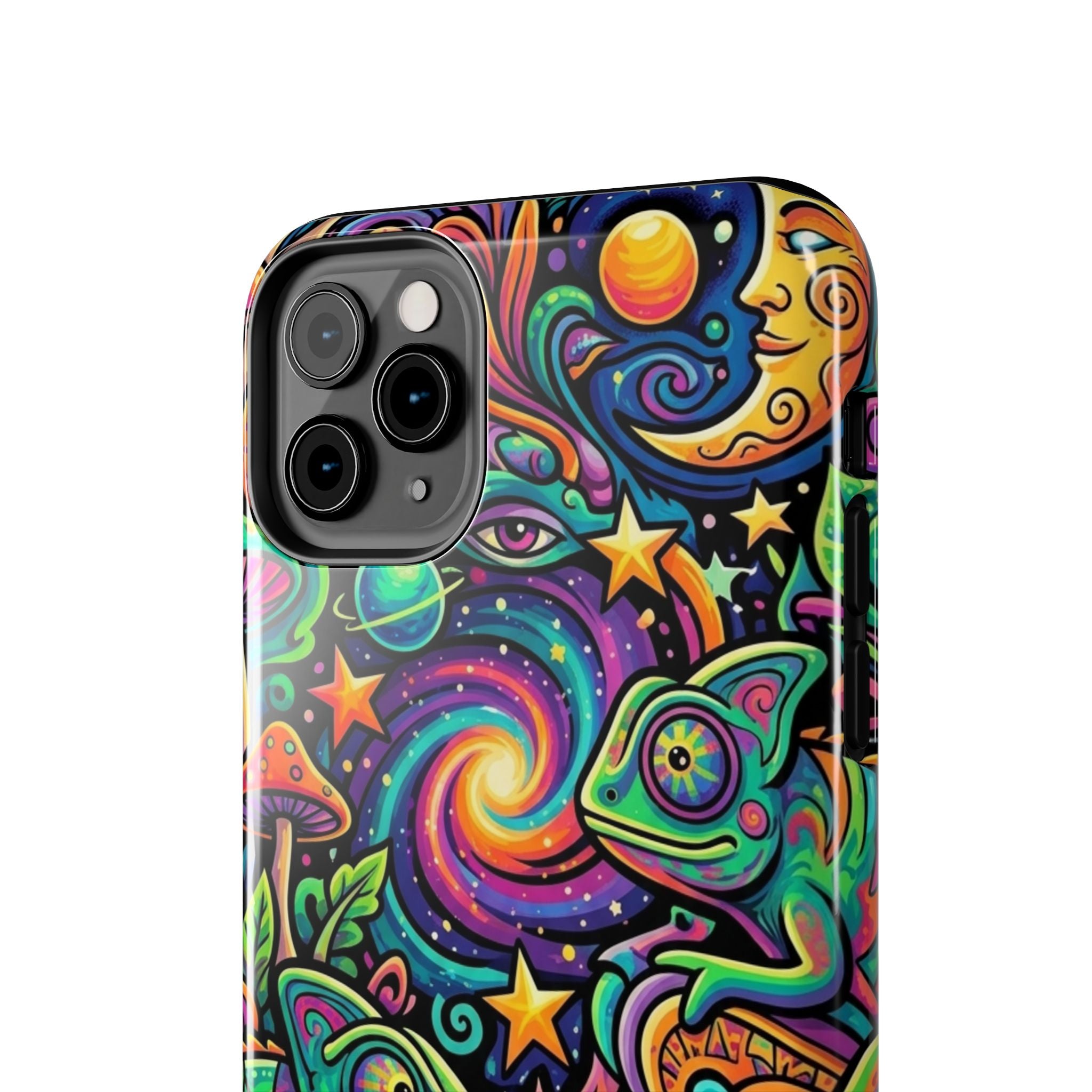 Psychedelic Chameleon Swirl Tough Phone Case
