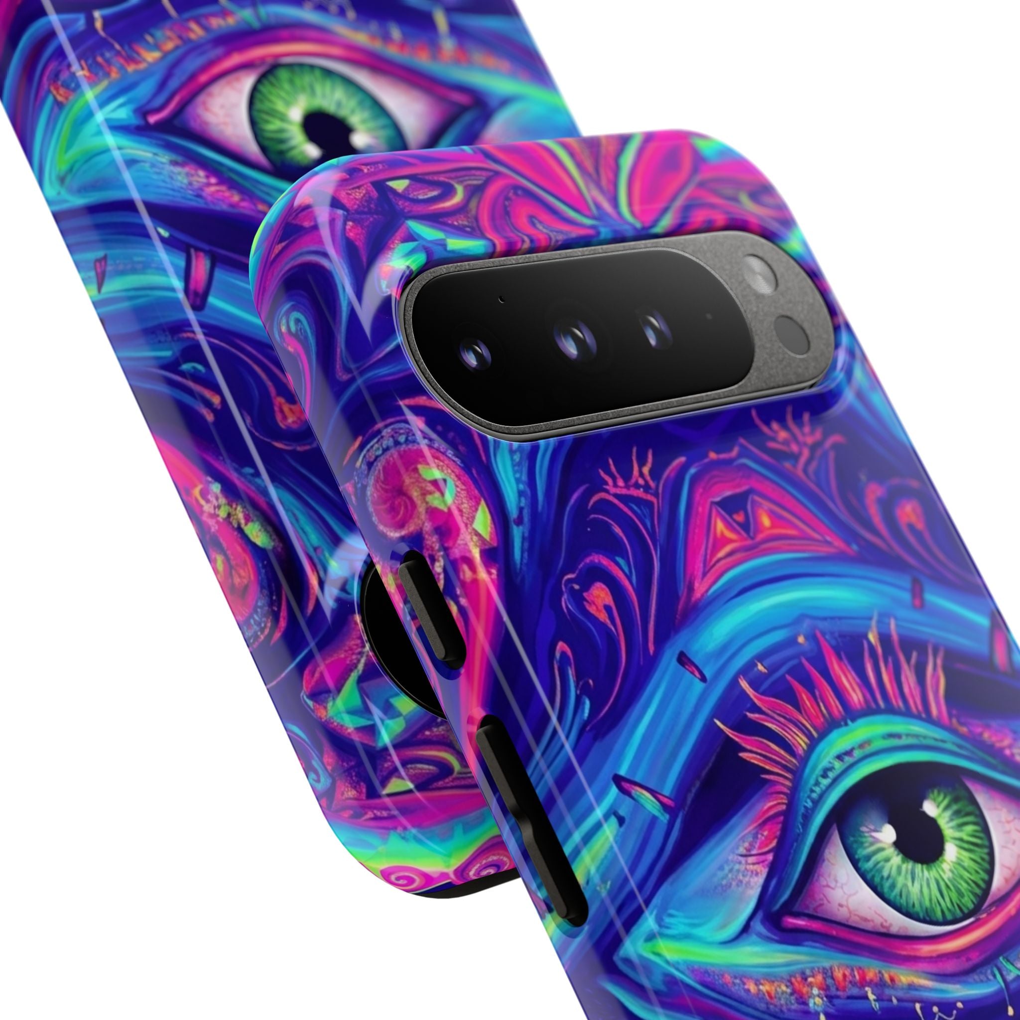 Psychedelic Third Eye Phone Case — Vibrant Retro Trippy Protective Cover