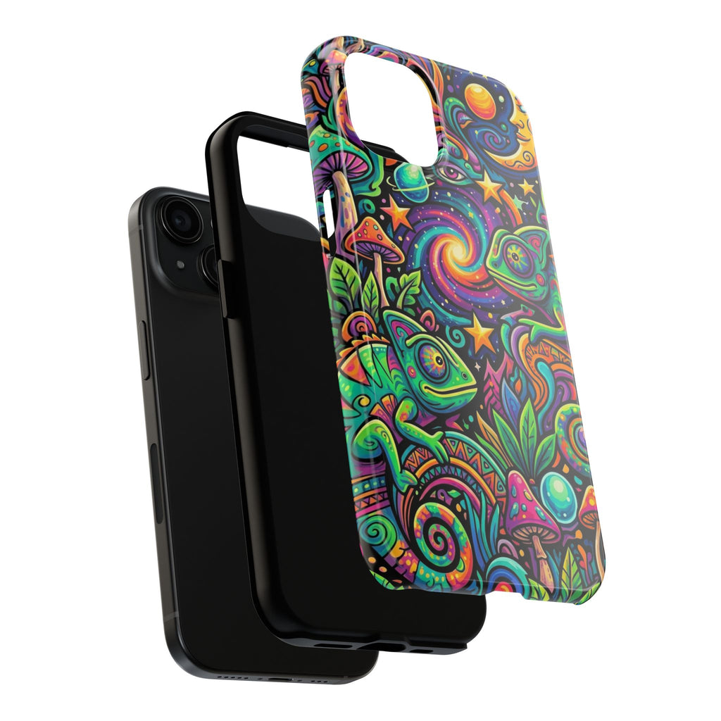 Psychedelic Chameleon Swirl Tough Phone Case