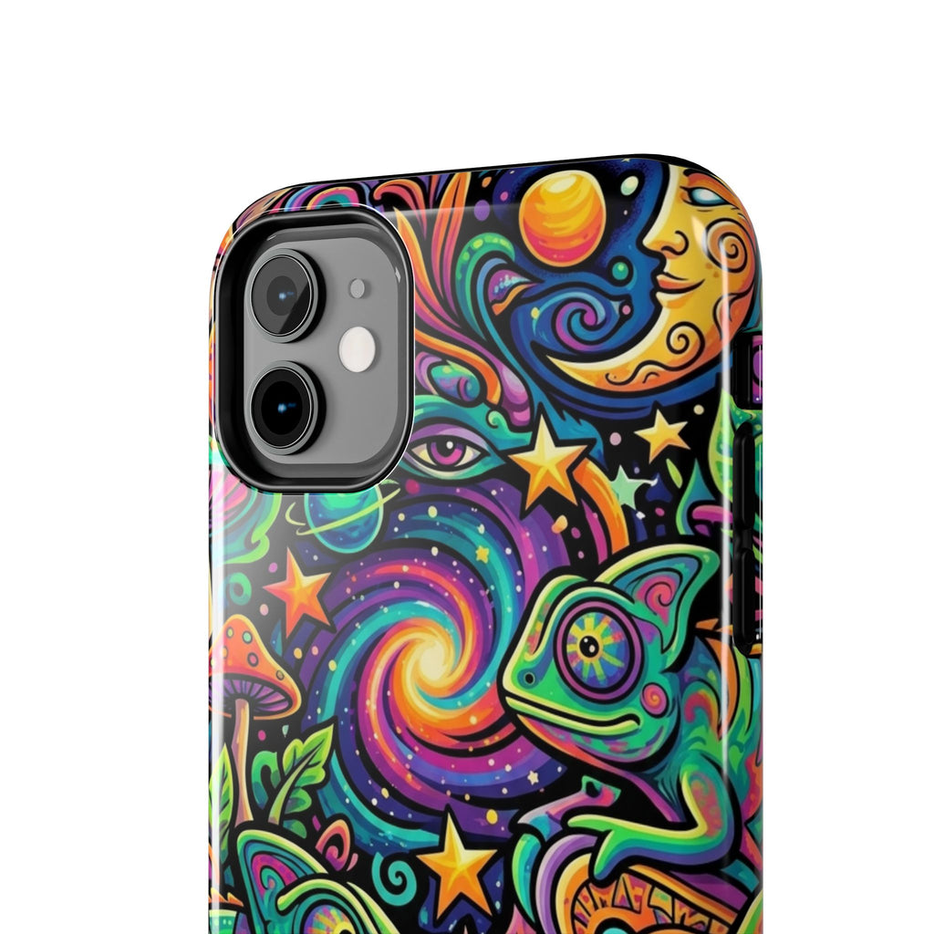 Psychedelic Chameleon Swirl Tough Phone Case