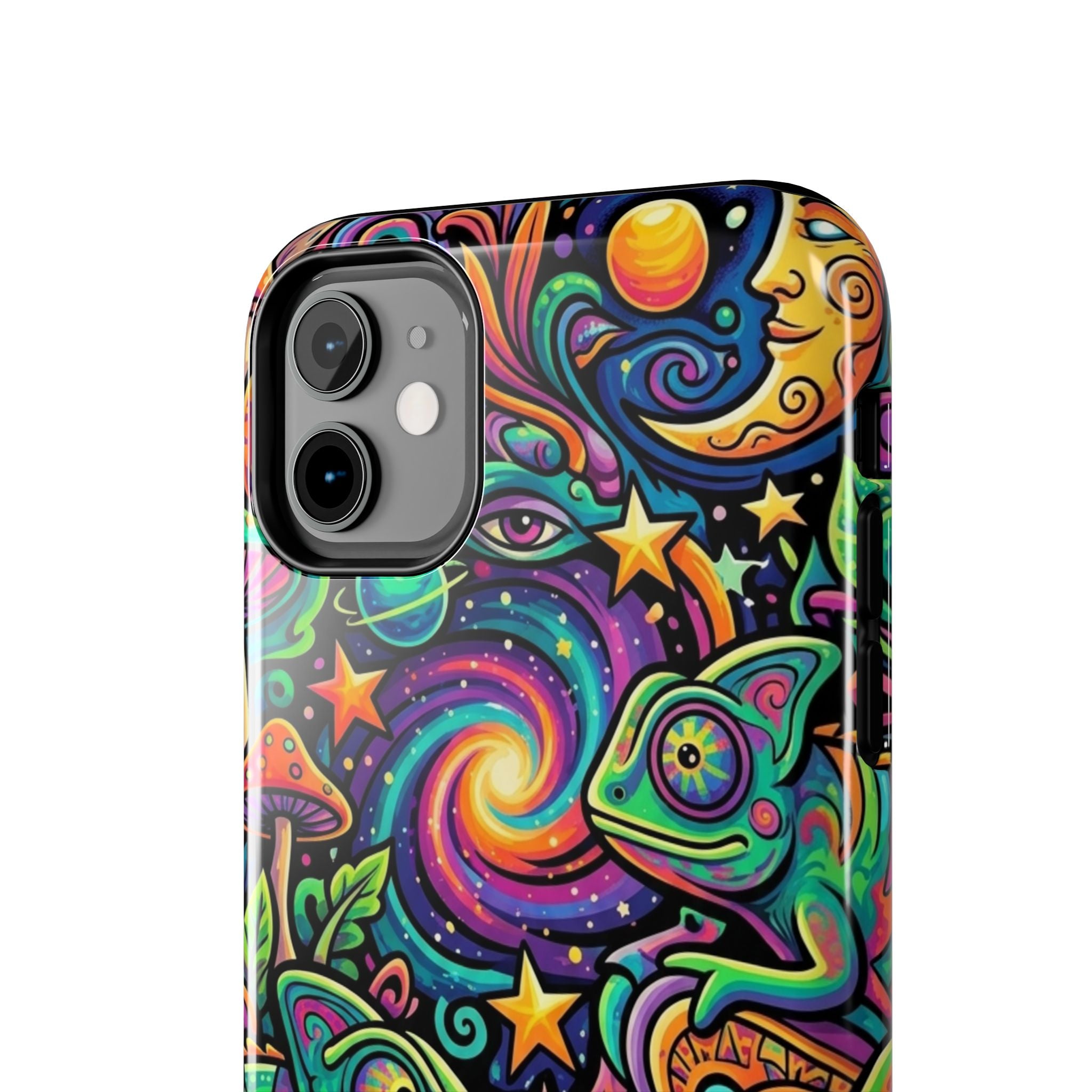 Psychedelic Chameleon Swirl Tough Phone Case