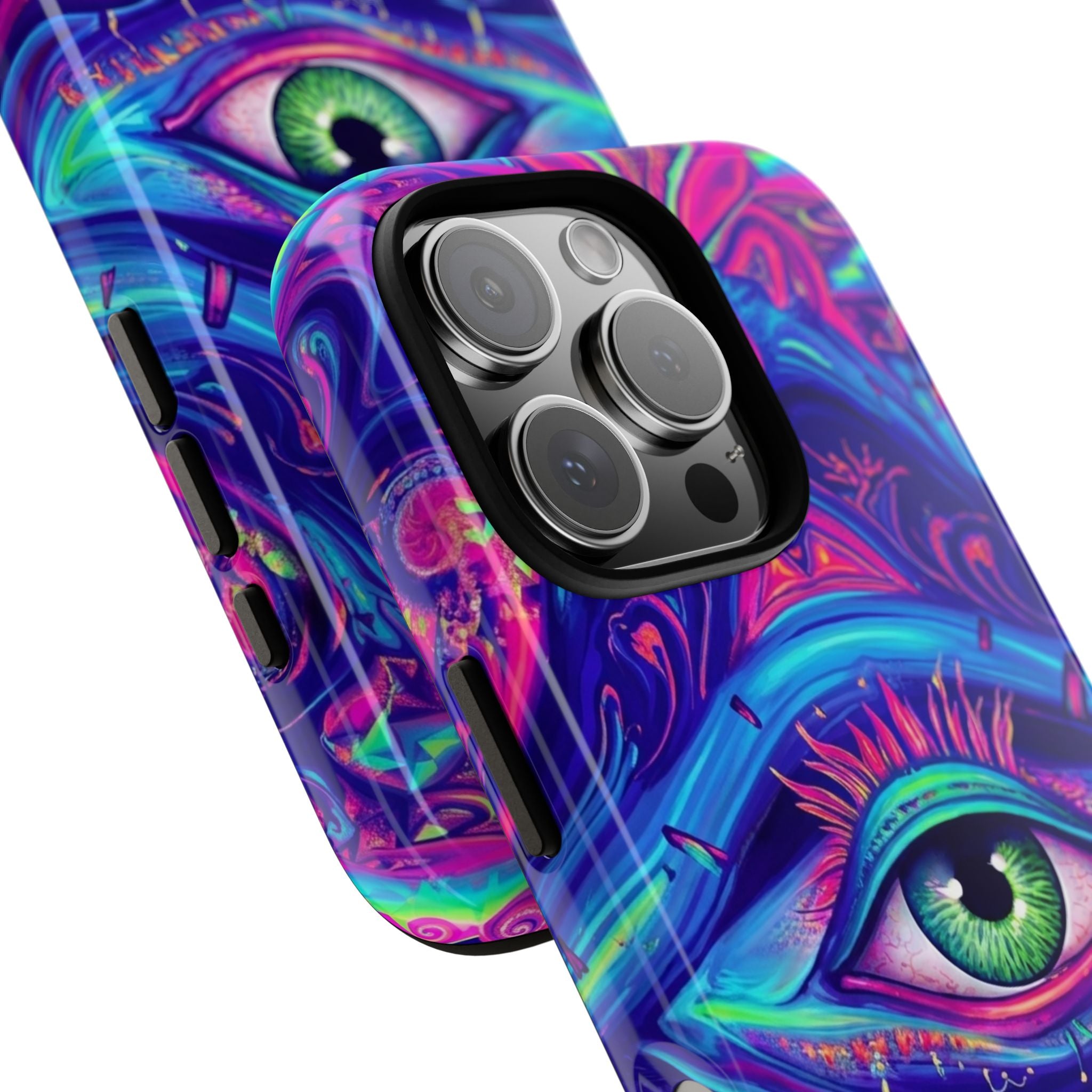 Psychedelic Third Eye Phone Case — Vibrant Retro Trippy Protective Cover
