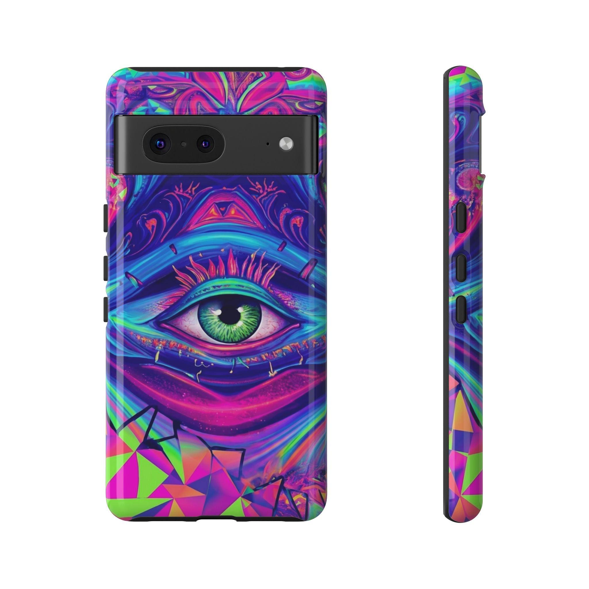 Psychedelic Third Eye Phone Case — Vibrant Retro Trippy Protective Cover