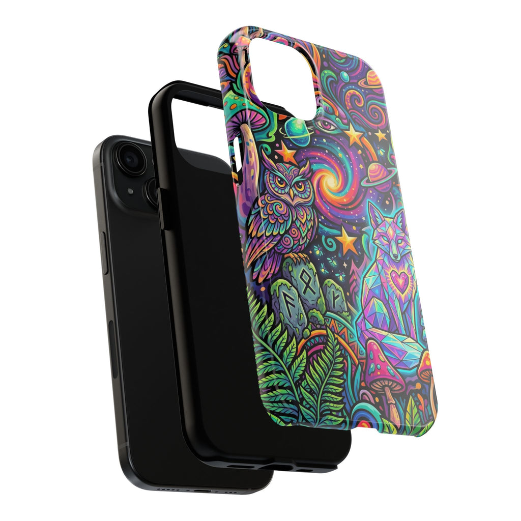Psychedelic Owl/Wolf Tough Phone Cases