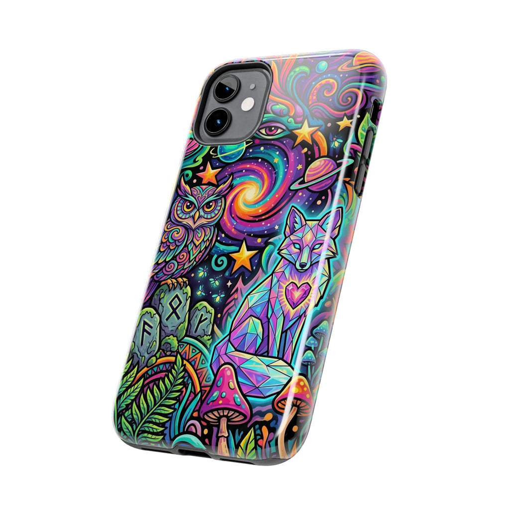 Psychedelic Owl/Wolf Tough Phone Cases