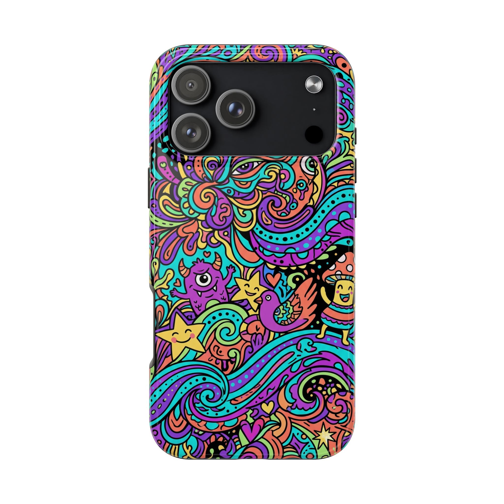Psychedelic Doodle Wave | Tough Phone Cases