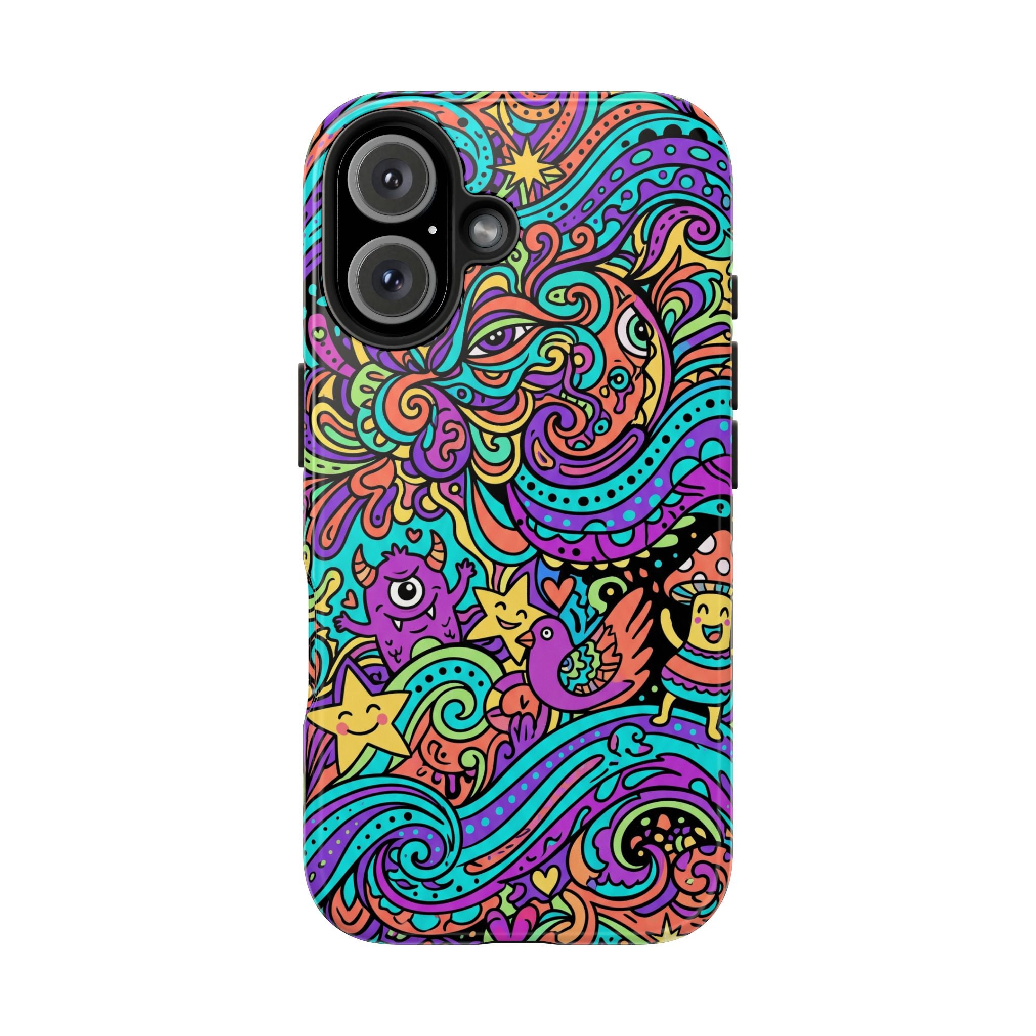 Psychedelic Doodle Wave | Tough Phone Cases