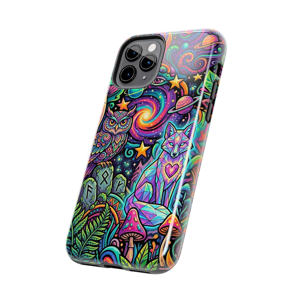 Psychedelic Owl/Wolf Tough Phone Cases