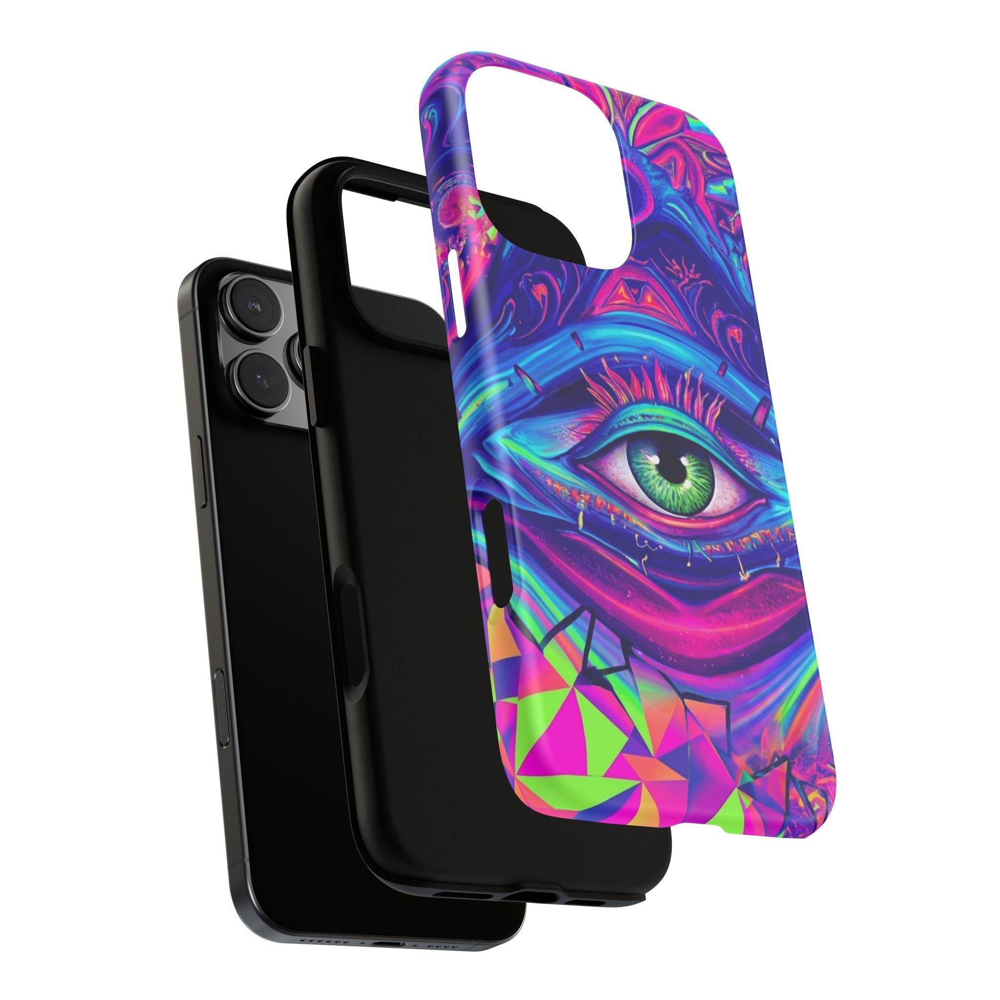 Psychedelic Third Eye Phone Case — Vibrant Retro Trippy Protective Cover