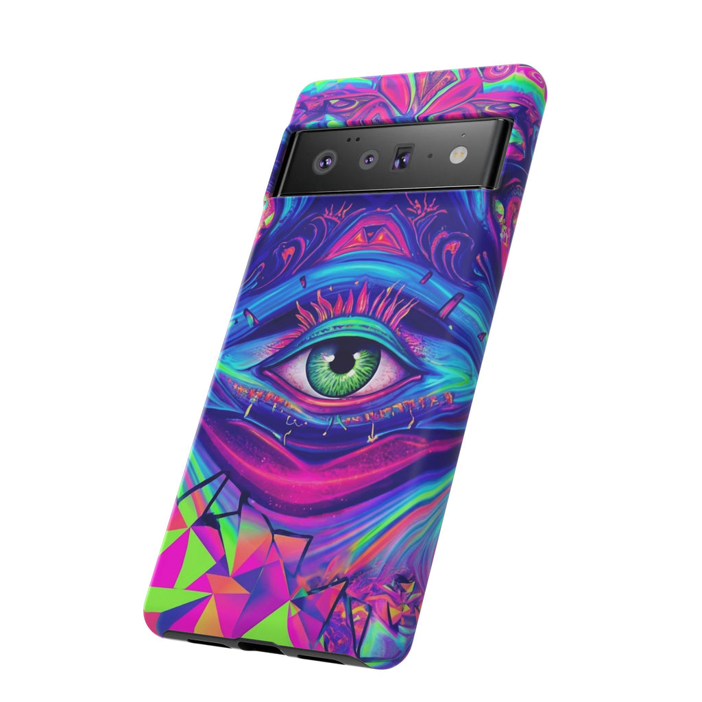 Psychedelic Third Eye Phone Case — Vibrant Retro Trippy Protective Cover