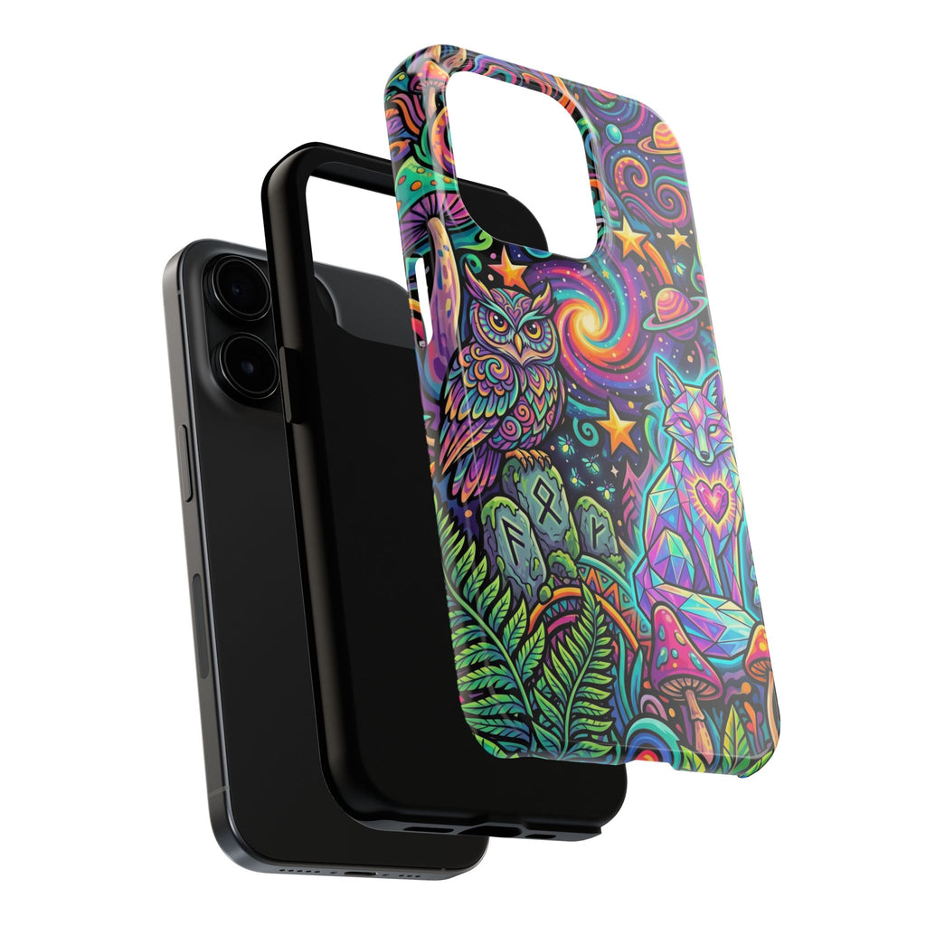 Psychedelic Owl/Wolf Tough Phone Cases