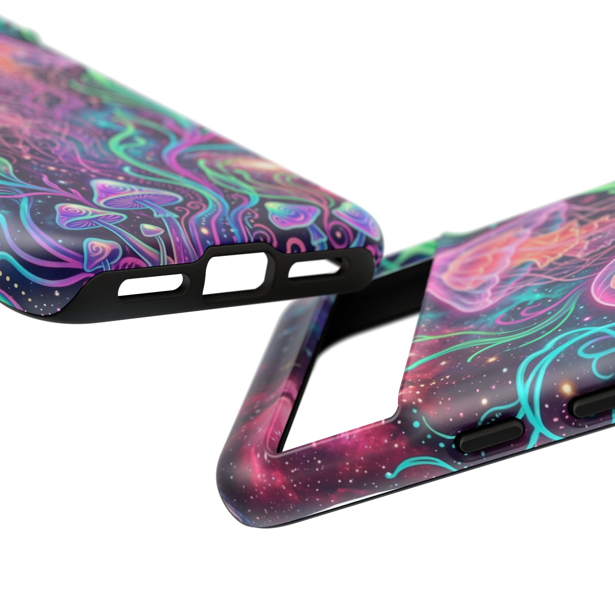 Jellyfish Galaxy Phone Case – Neon Sea Mushroom Tough Case