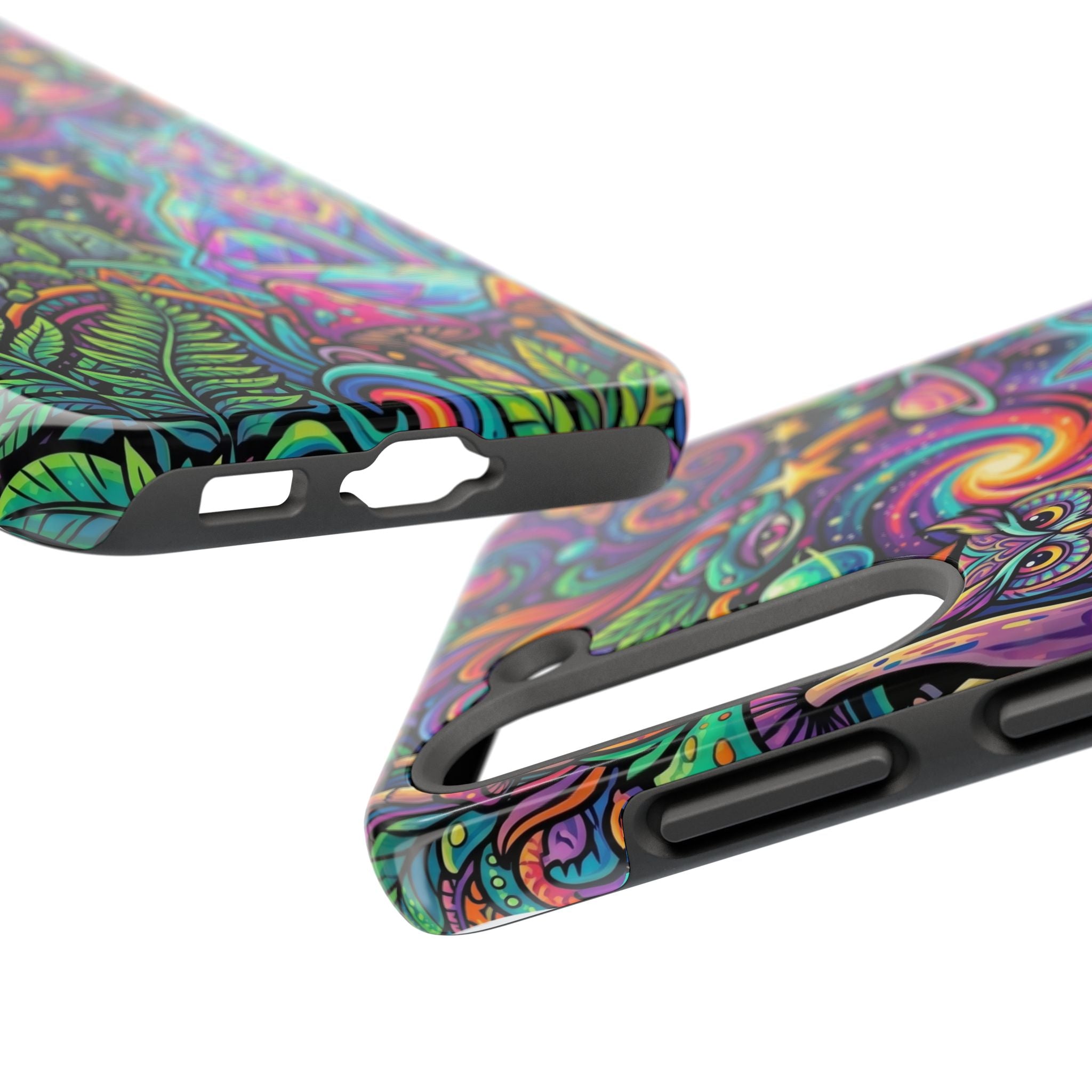 Psychedelic Owl/Wolf Tough Phone Cases