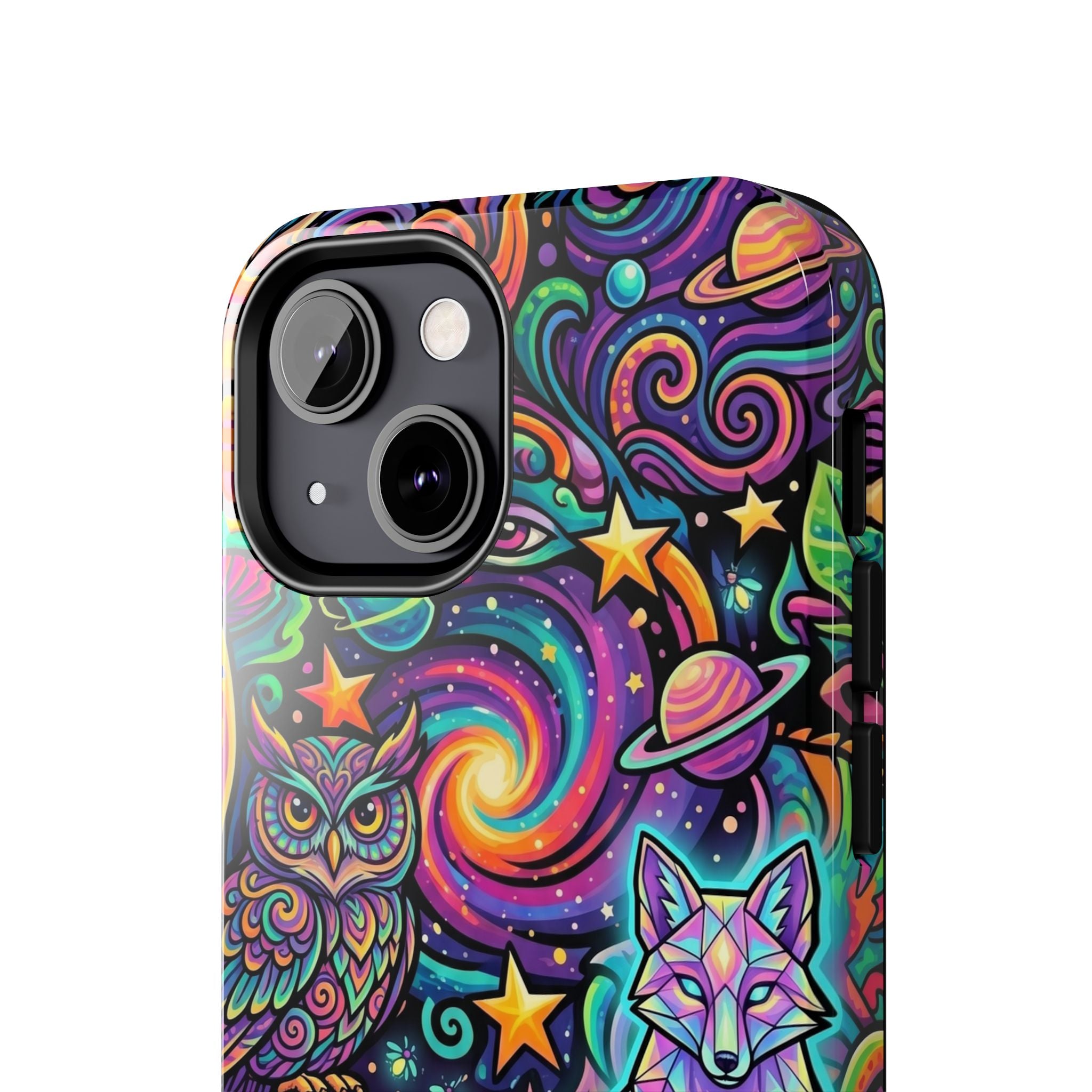 Psychedelic Owl/Wolf Tough Phone Cases