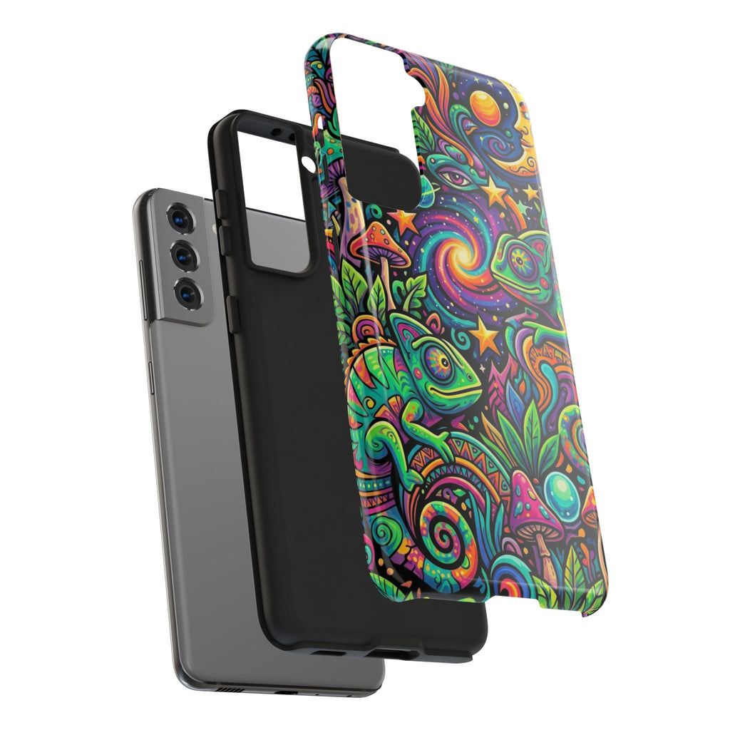 Psychedelic Chameleon Swirl Tough Phone Case