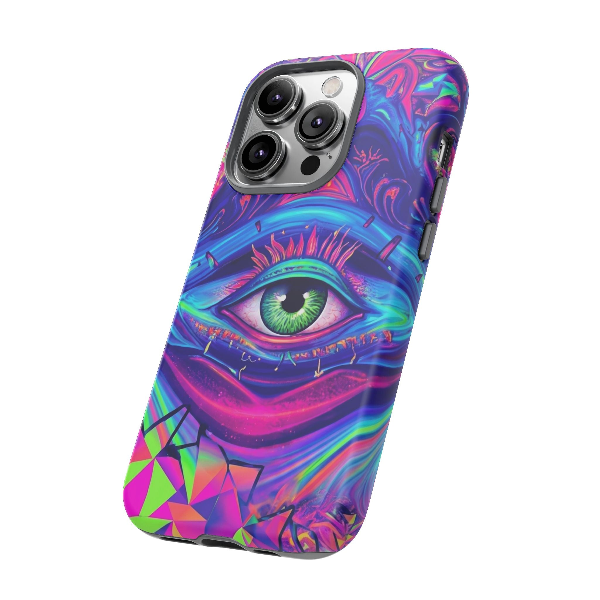 Psychedelic Third Eye Phone Case — Vibrant Retro Trippy Protective Cover