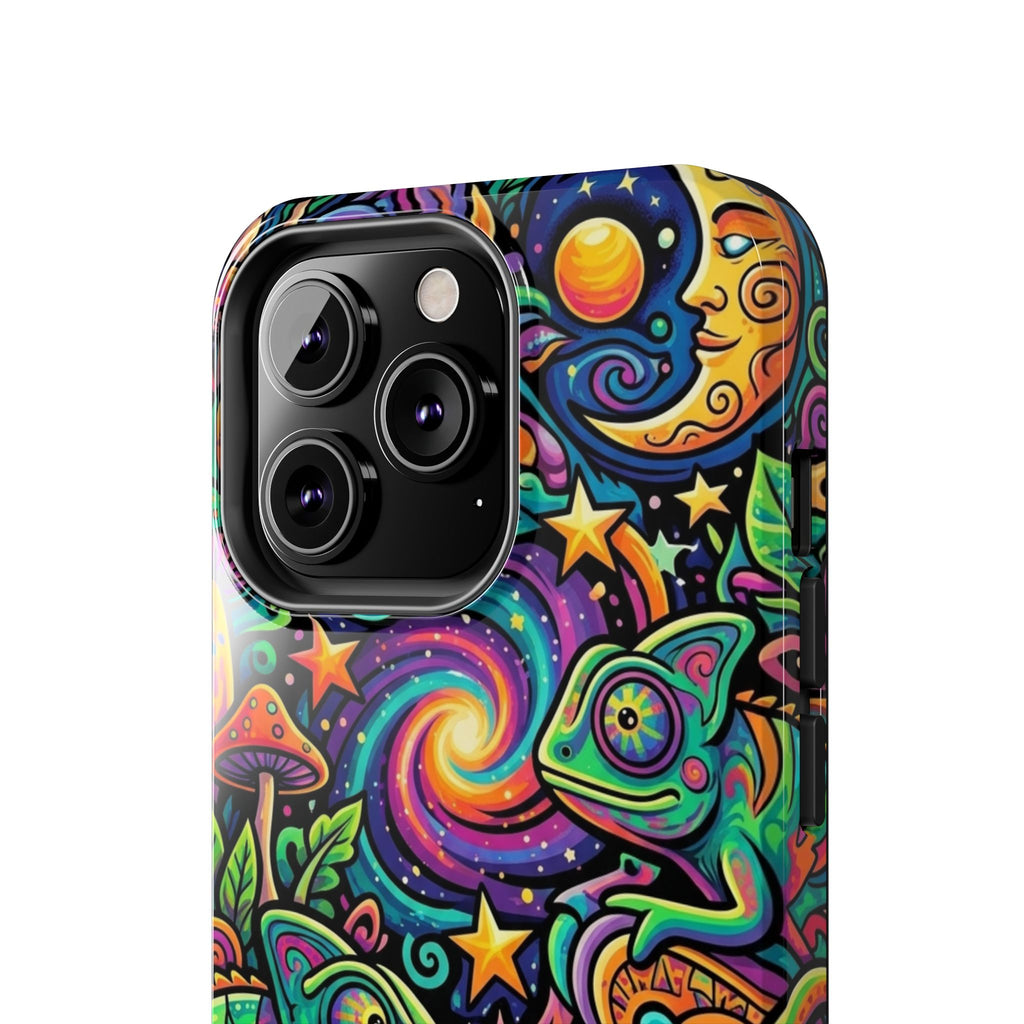 Psychedelic Chameleon Swirl Tough Phone Case