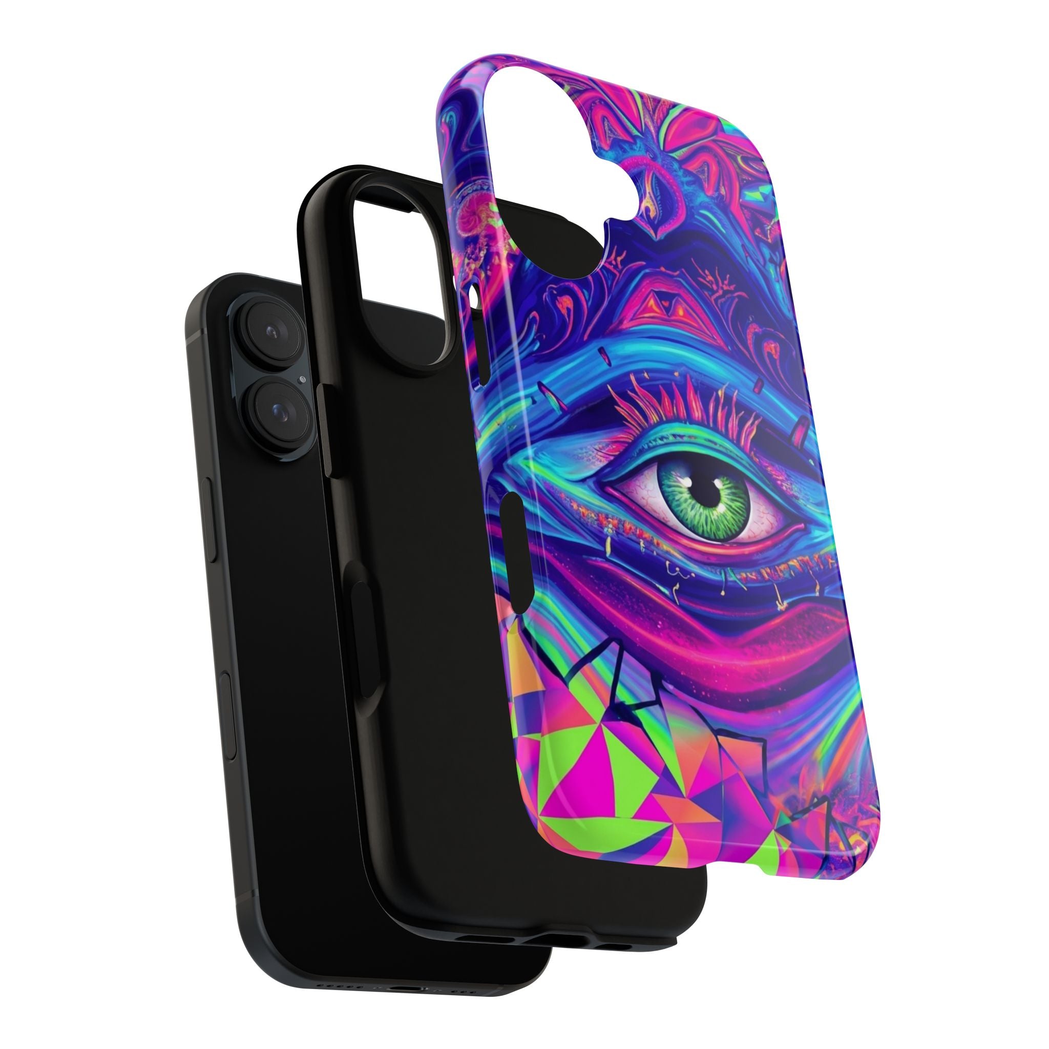 Psychedelic Third Eye Phone Case — Vibrant Retro Trippy Protective Cover