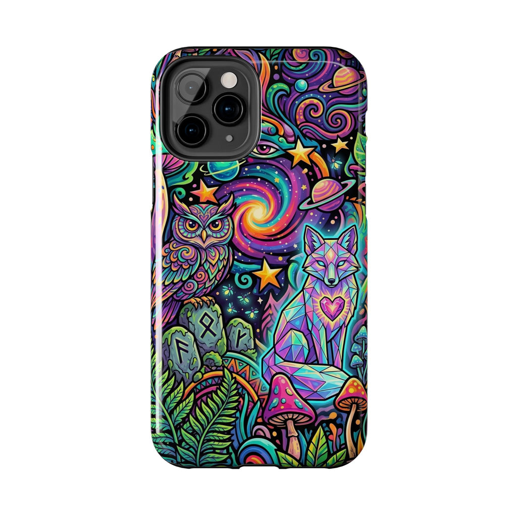 Psychedelic Owl/Wolf Tough Phone Cases