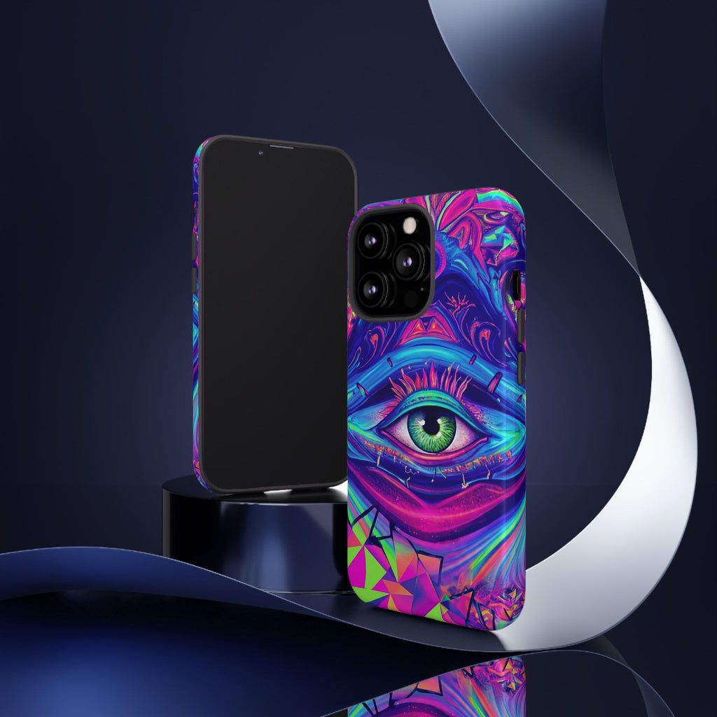 Psychedelic Third Eye Phone Case — Vibrant Retro Trippy Protective Cover
