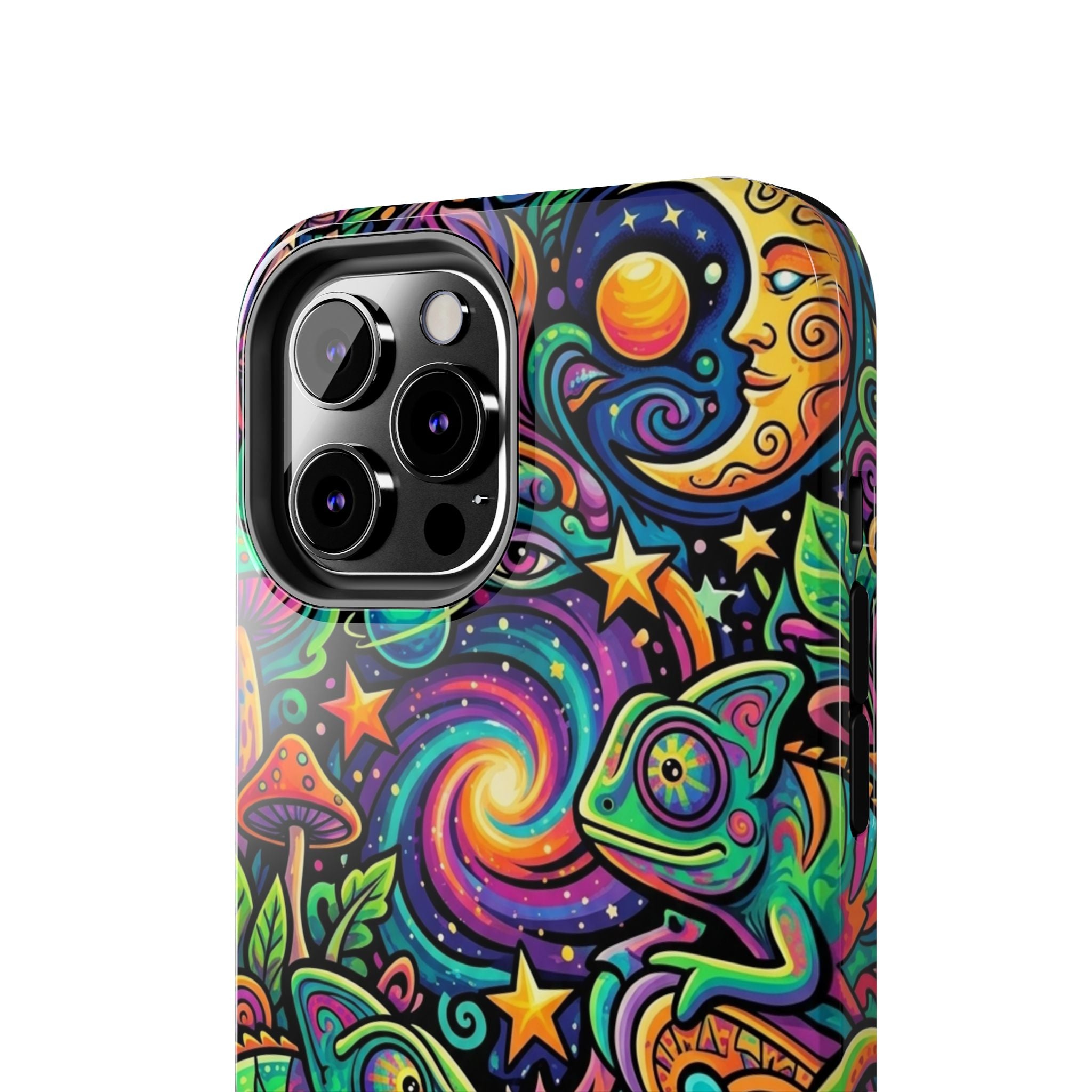 Psychedelic Chameleon Swirl Tough Phone Case