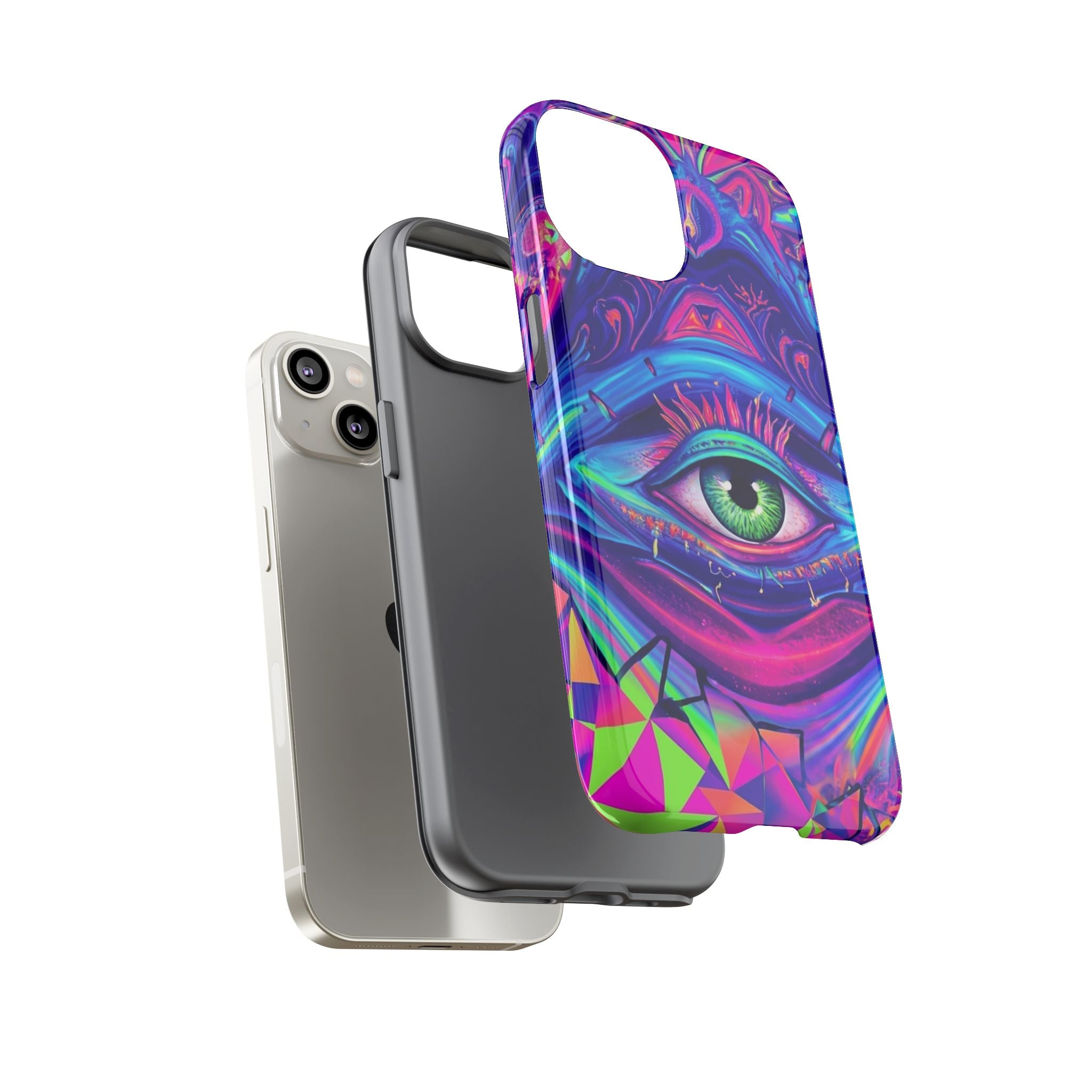 Psychedelic Third Eye Phone Case — Vibrant Retro Trippy Protective Cover
