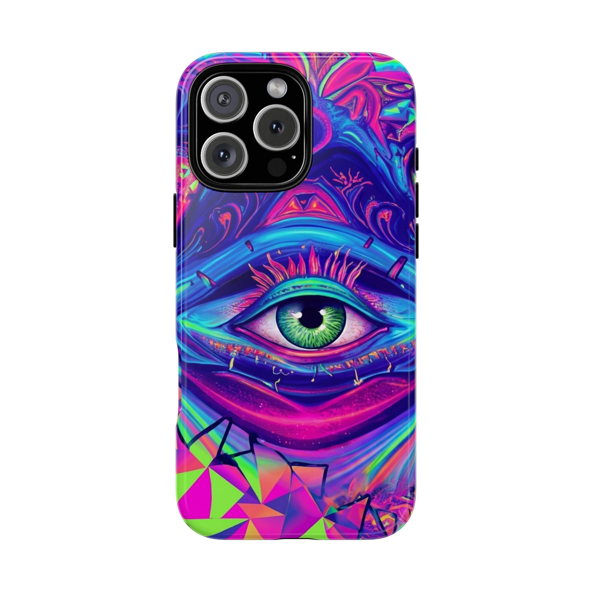 Psychedelic Third Eye Phone Case — Vibrant Retro Trippy Protective Cover