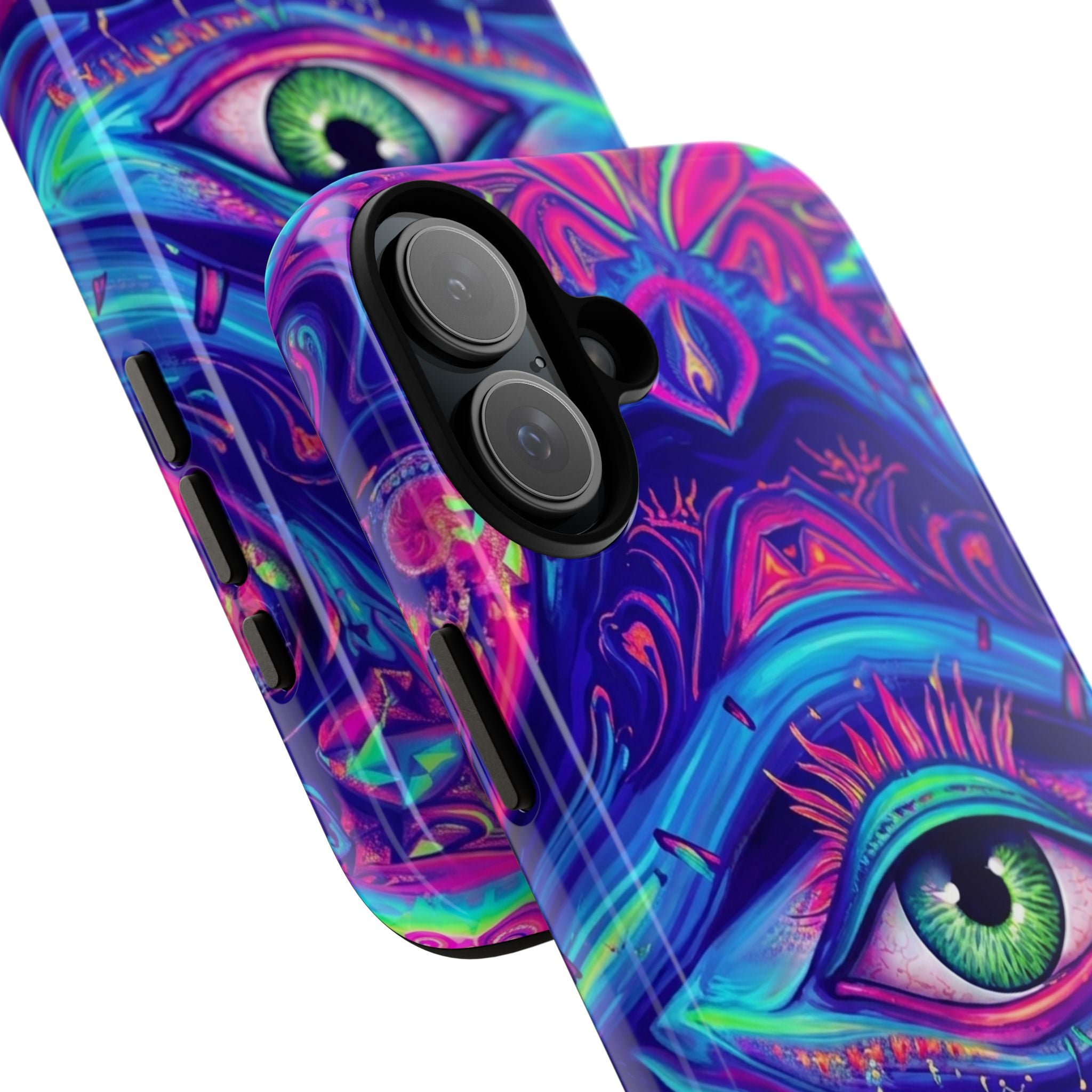 Psychedelic Third Eye Phone Case — Vibrant Retro Trippy Protective Cover