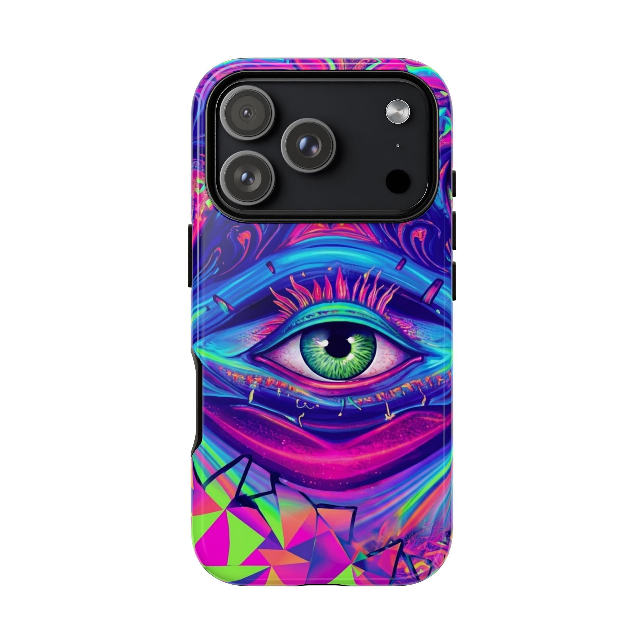 Psychedelic Third Eye Phone Case — Vibrant Retro Trippy Protective Cover