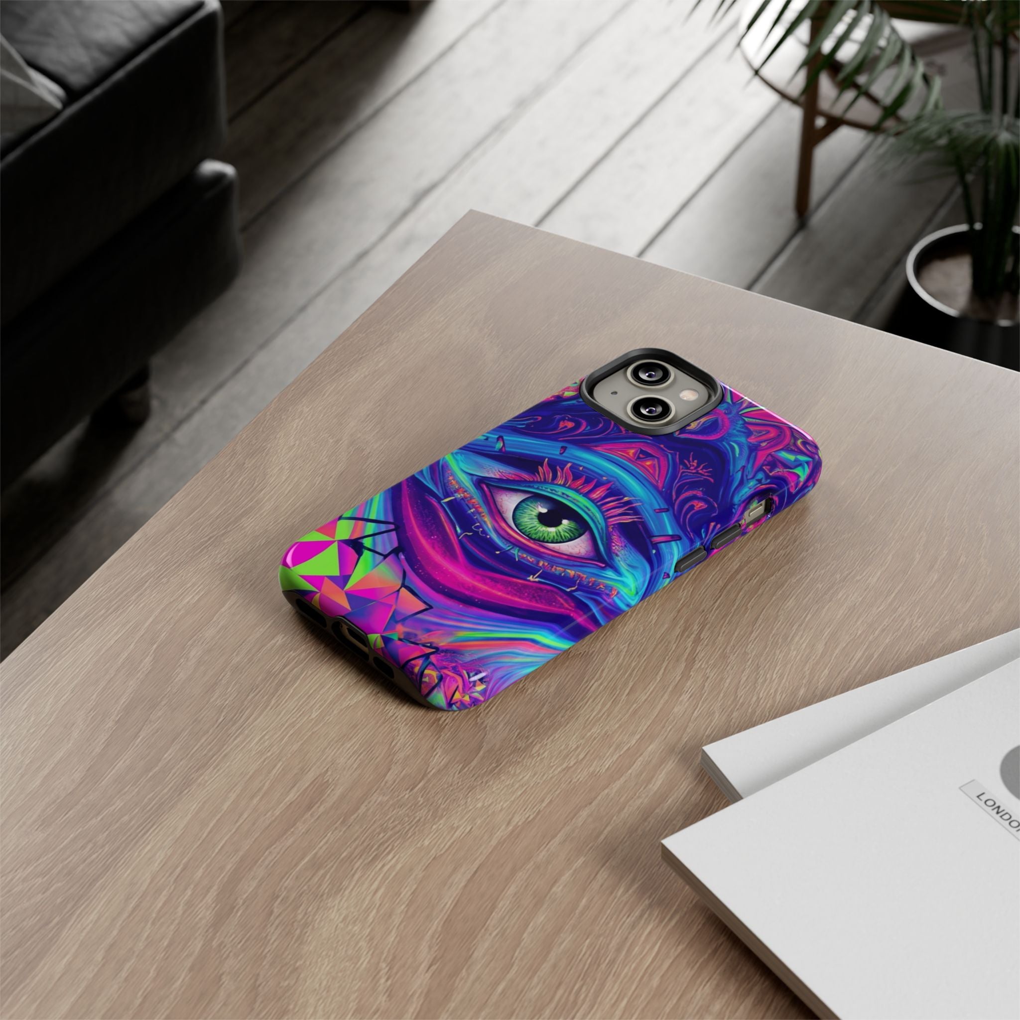 Psychedelic Third Eye Phone Case — Vibrant Retro Trippy Protective Cover